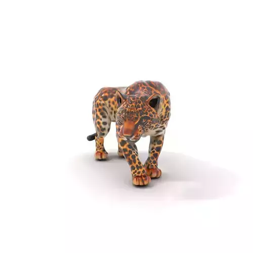 Spotted Leopard model pack Low-poly 3D model
