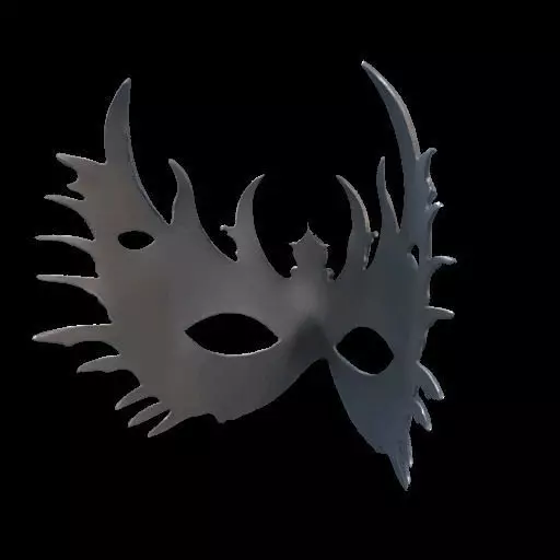 Elegant 3D Printed Gothic Filigree Eye Mask 3D print model_6