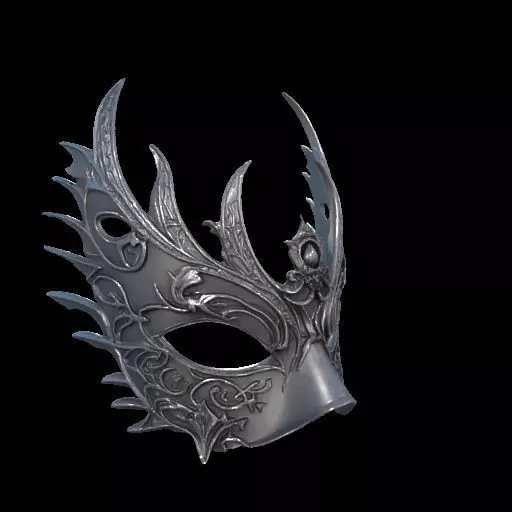 Elegant 3D Printed Gothic Filigree Eye Mask 3D print model_24