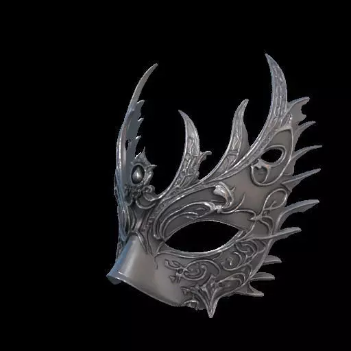 Elegant 3D Printed Gothic Filigree Eye Mask 3D print model_21