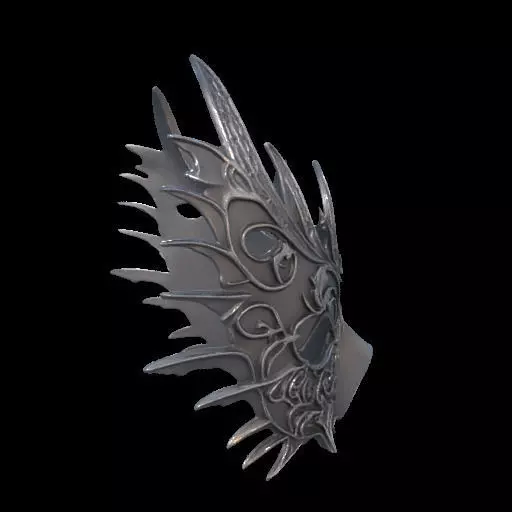 Elegant 3D Printed Gothic Filigree Eye Mask 3D print model_30