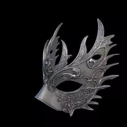 Elegant 3D Printed Gothic Filigree Eye Mask 3D print model_20