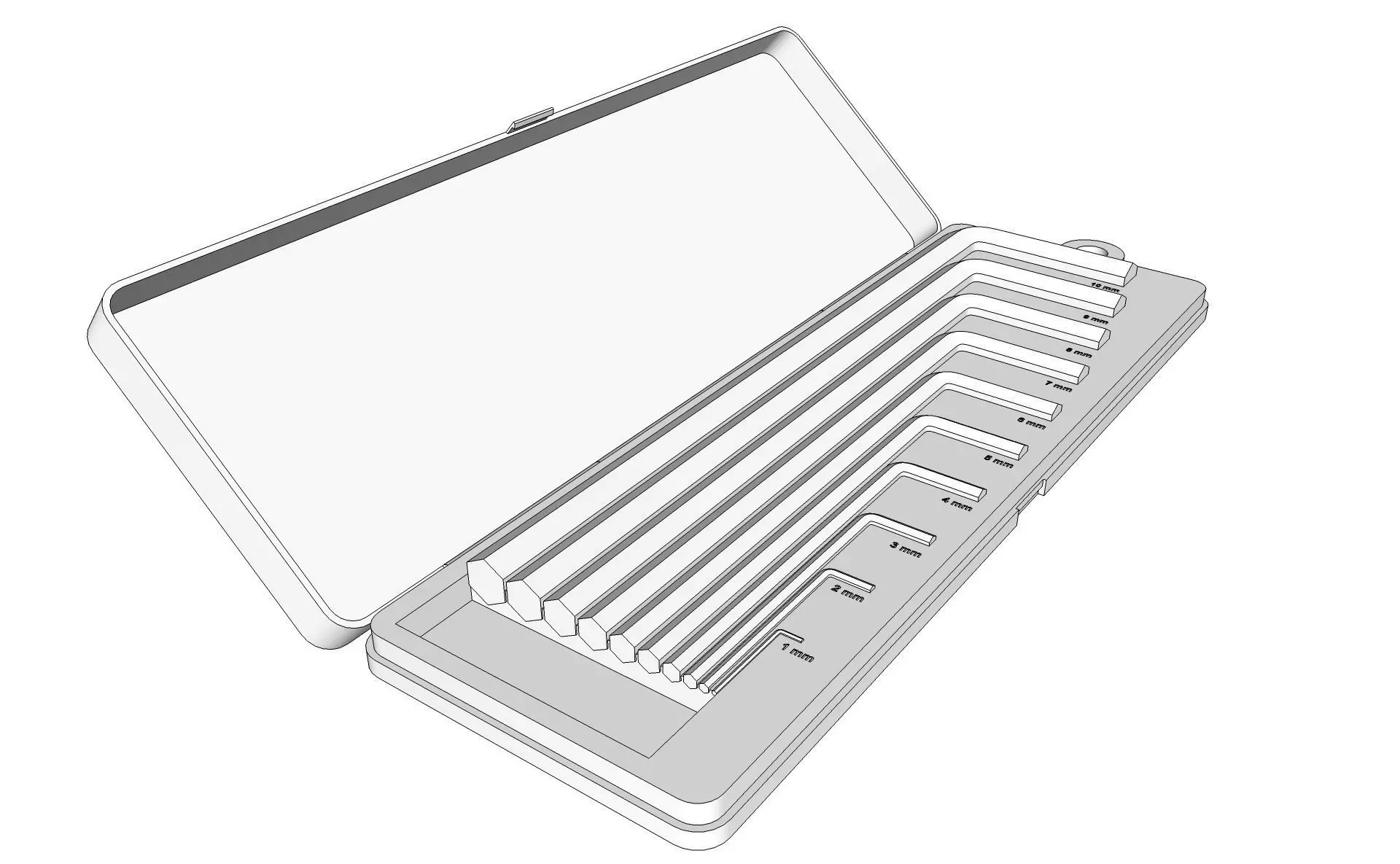 Allen Key Wrench  3D model_13