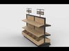 wooden shelves 3 3D model_1