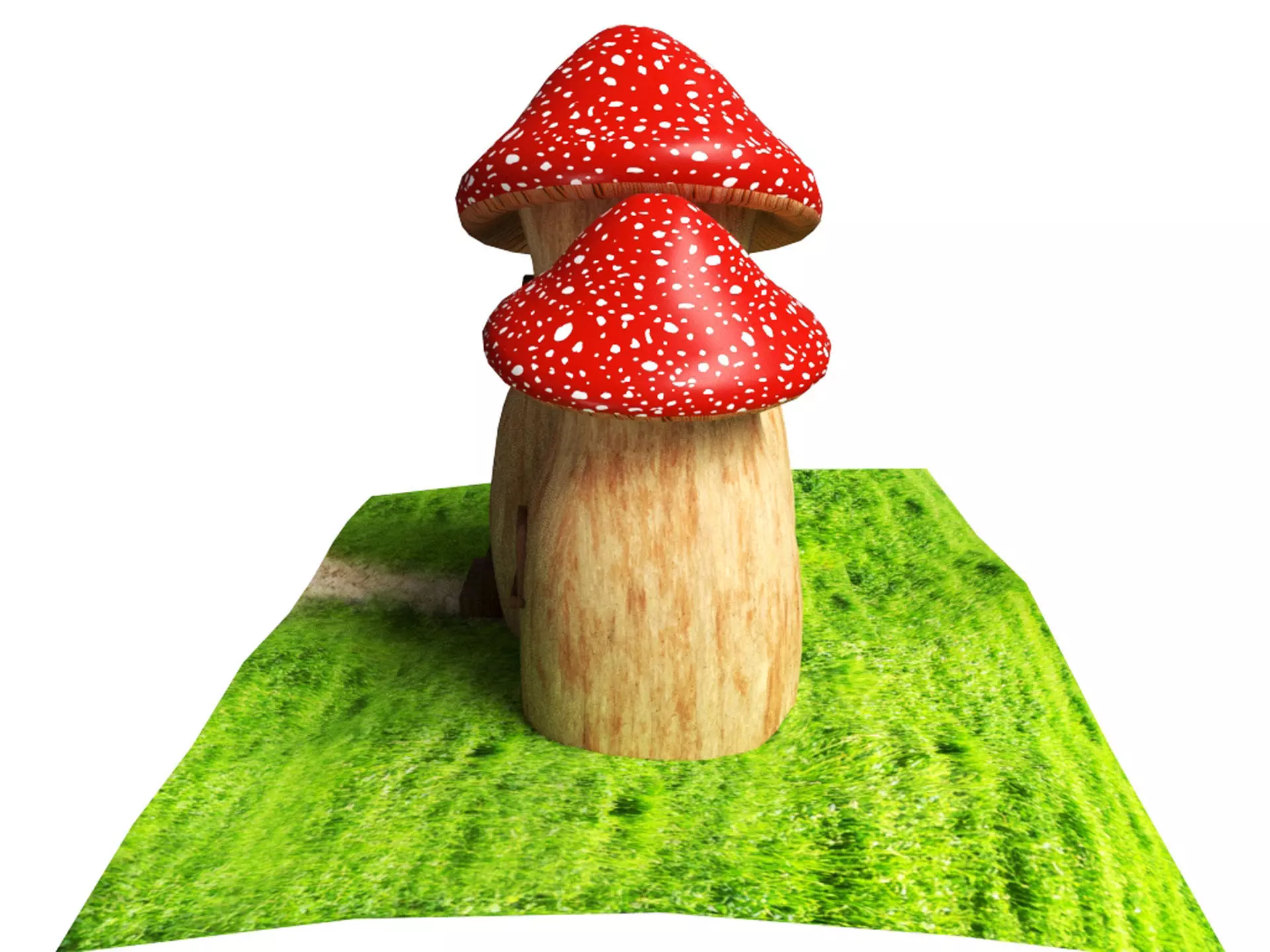 Mushroom House  3D model_3