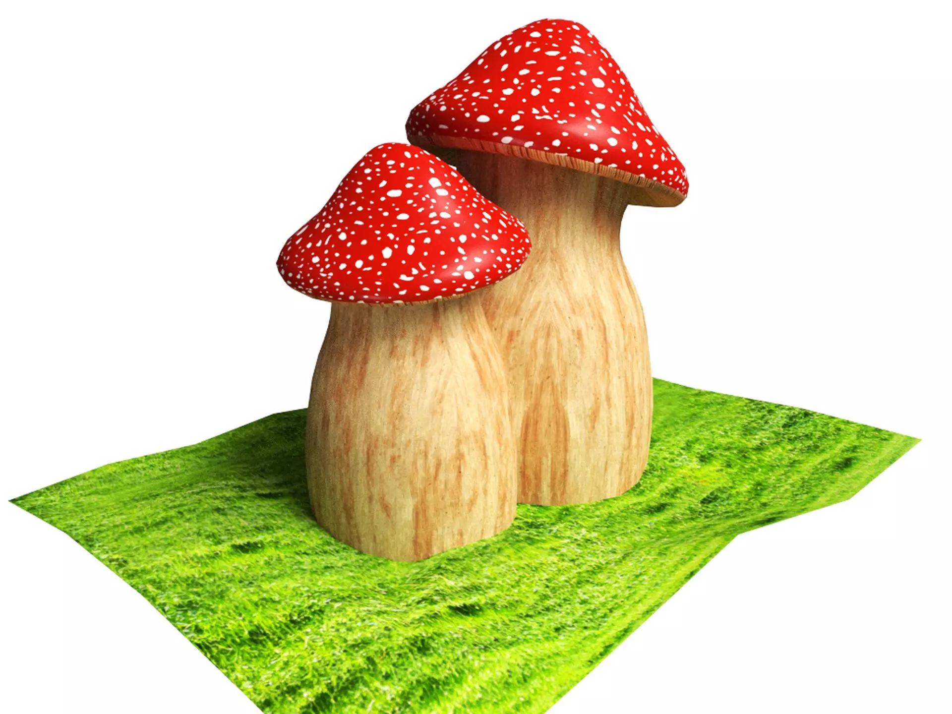 Mushroom House  3D model_4