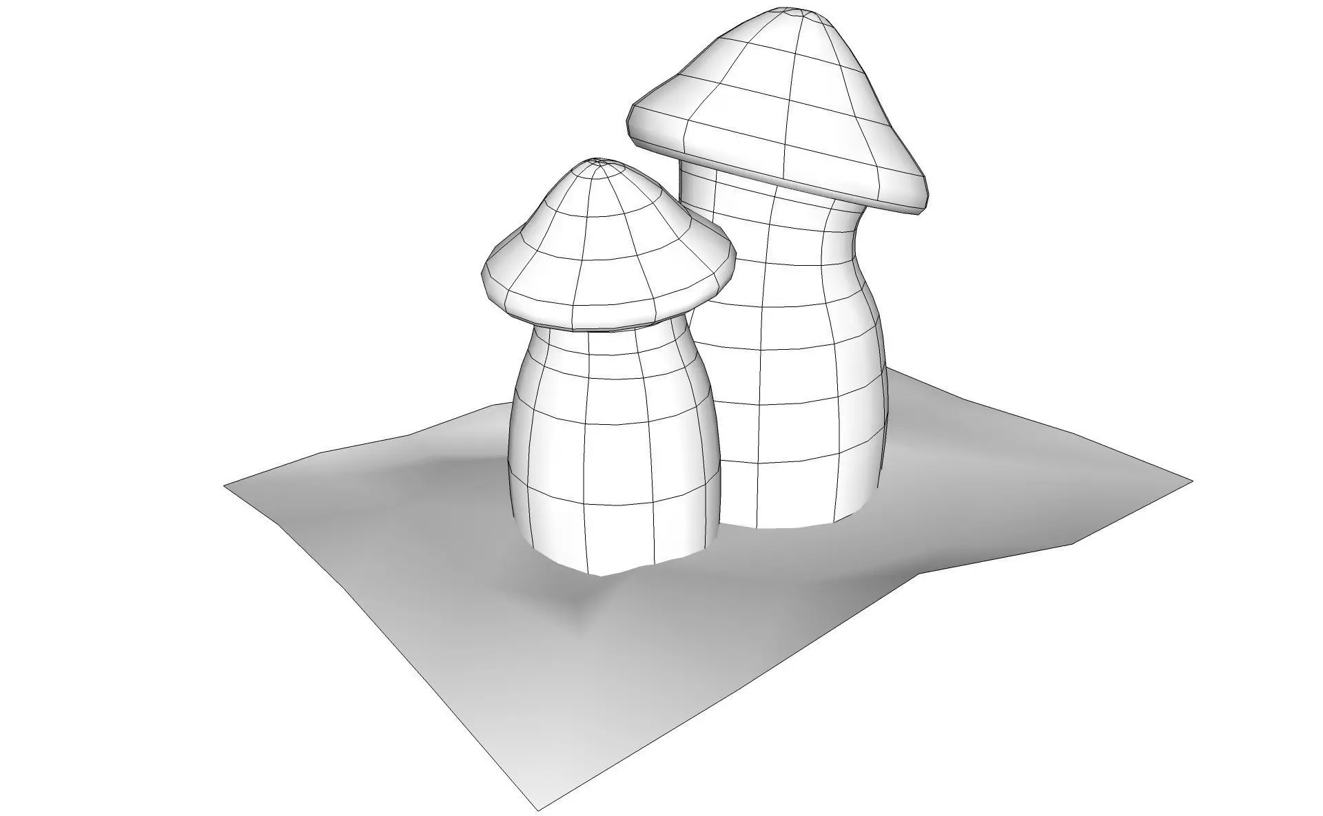 Mushroom House  3D model_11