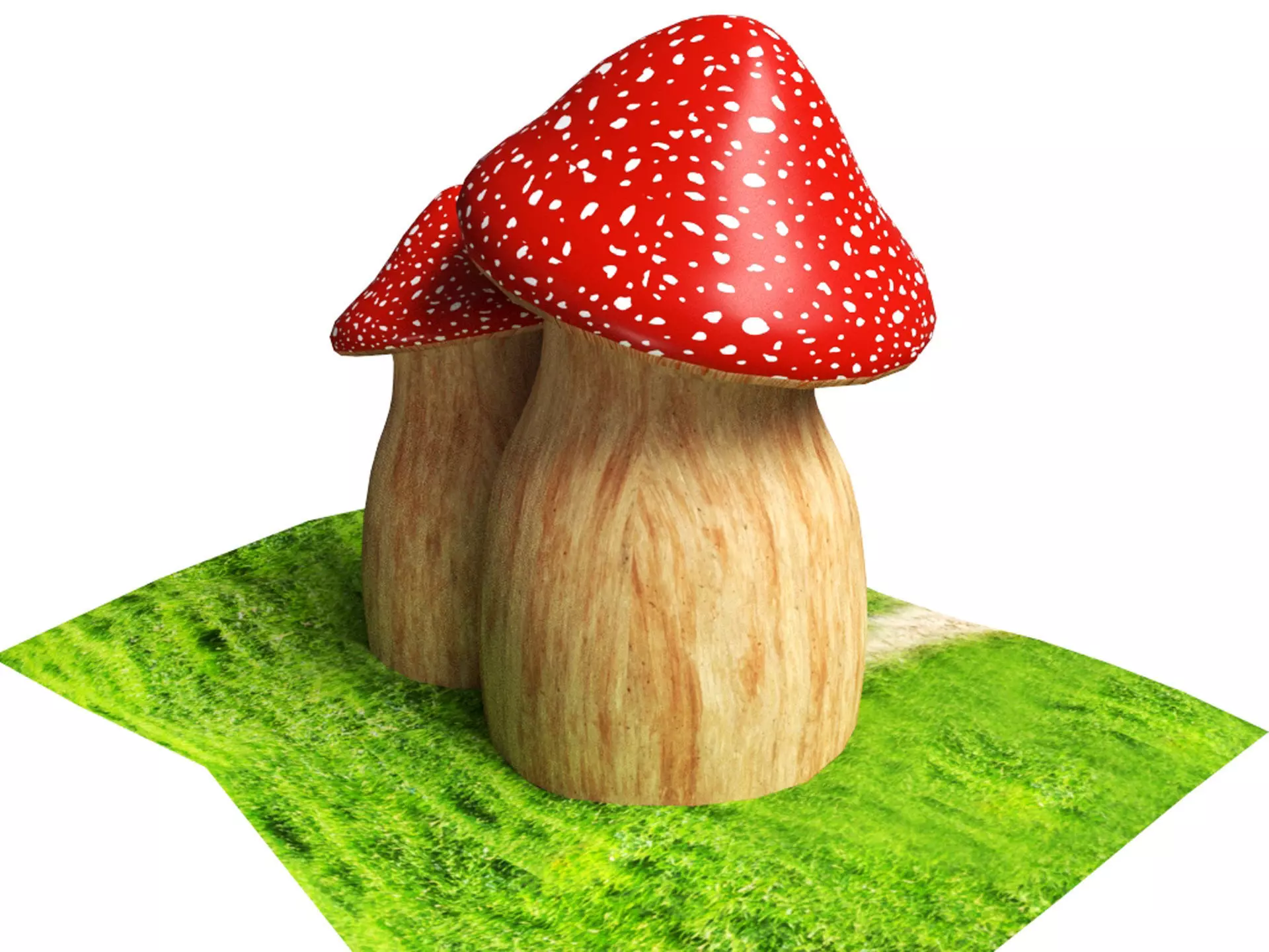 Mushroom House  3D model_6