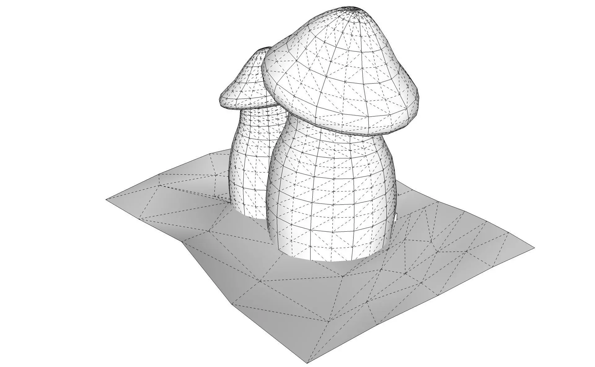 Mushroom House  3D model_12
