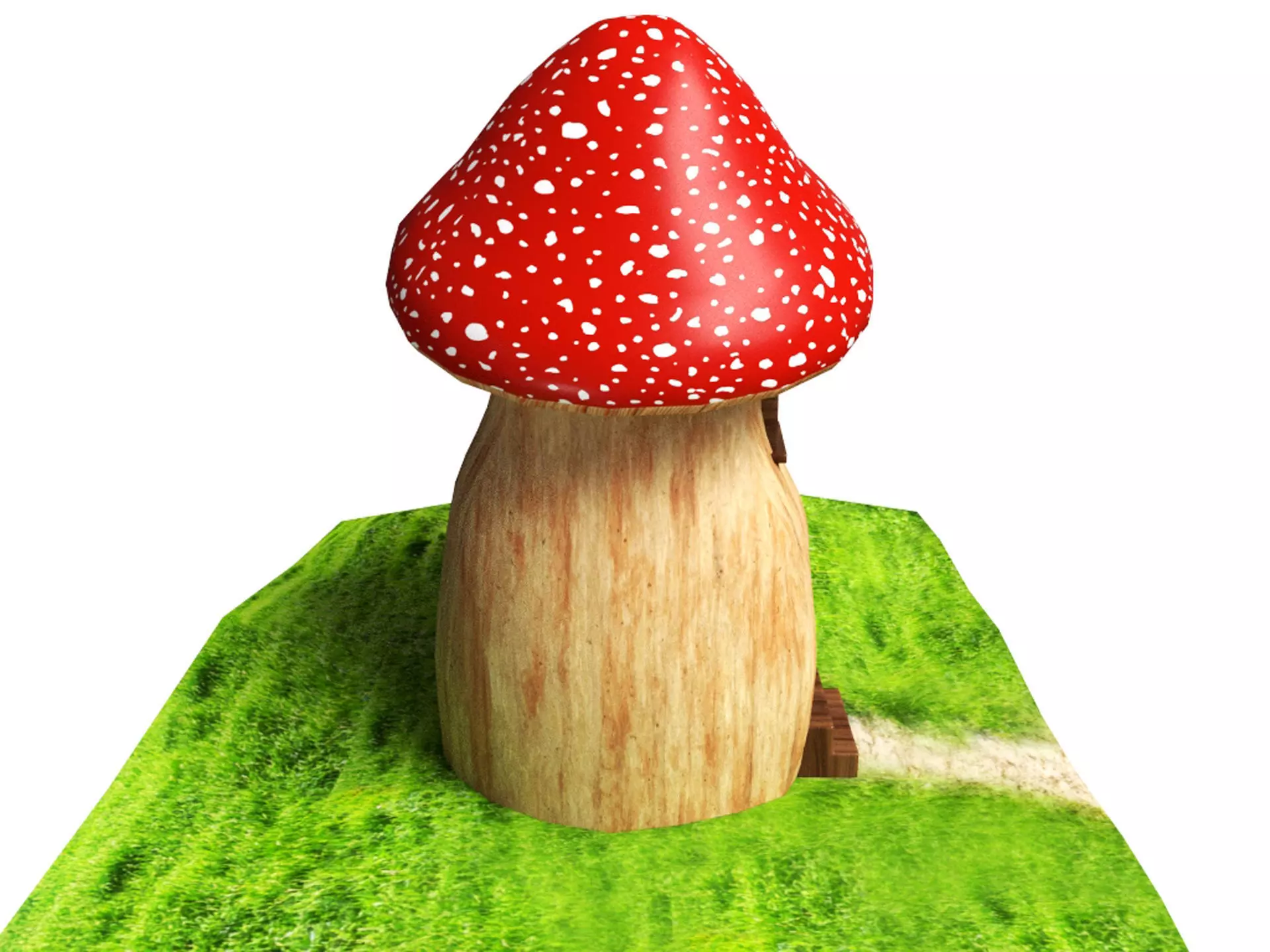 Mushroom House  3D model_7