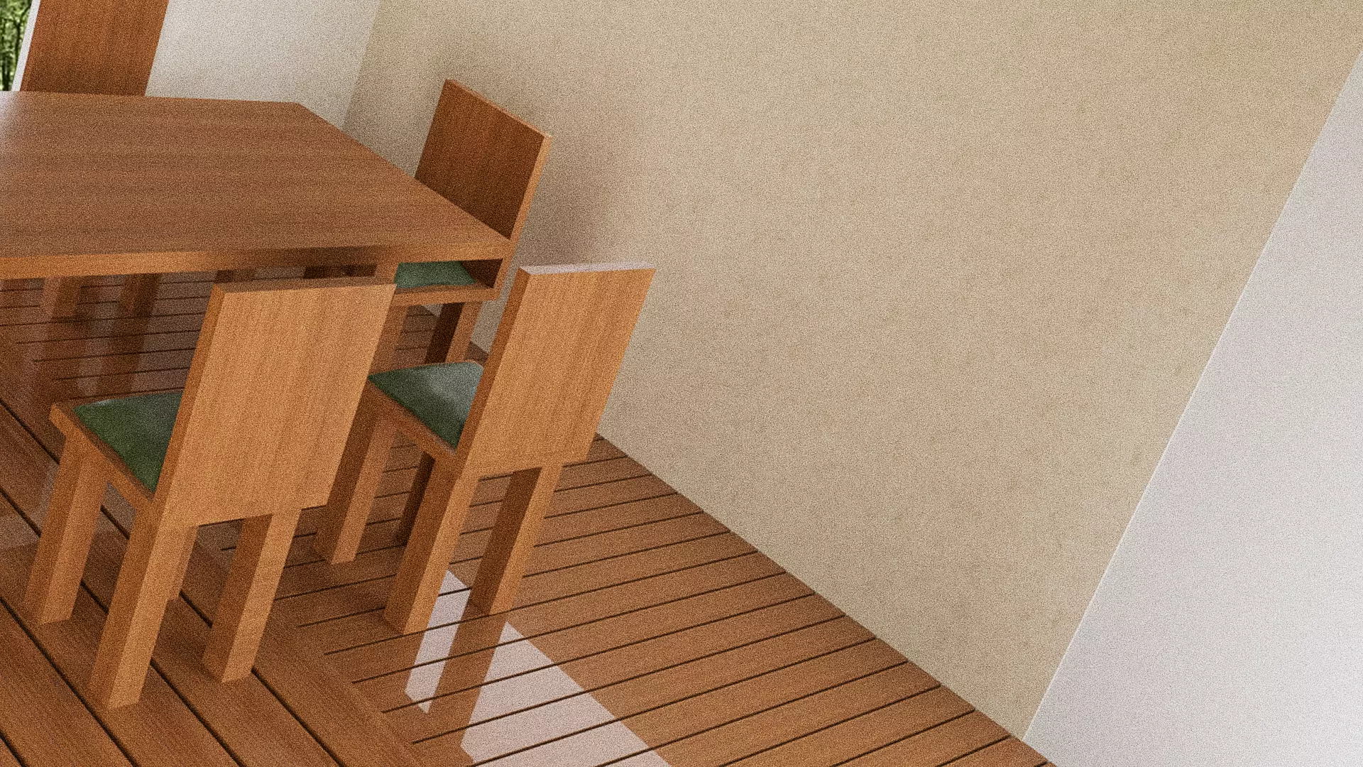 Dining room table 3D model_5