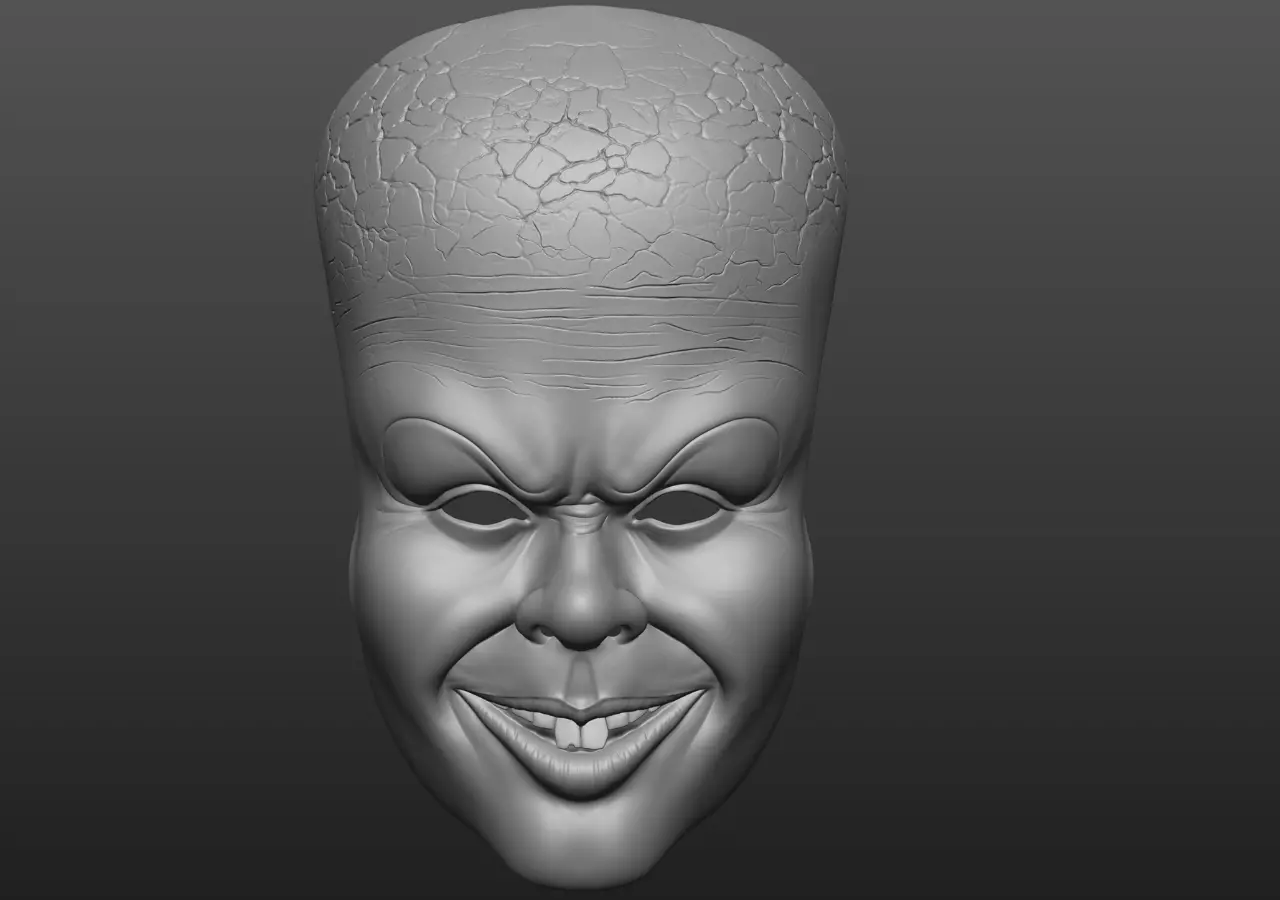  pennywise Mask - Halloween Mask - Cosplay Face Mask 3D print model_7