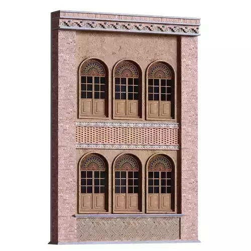 Arabic exterior facade element set 815