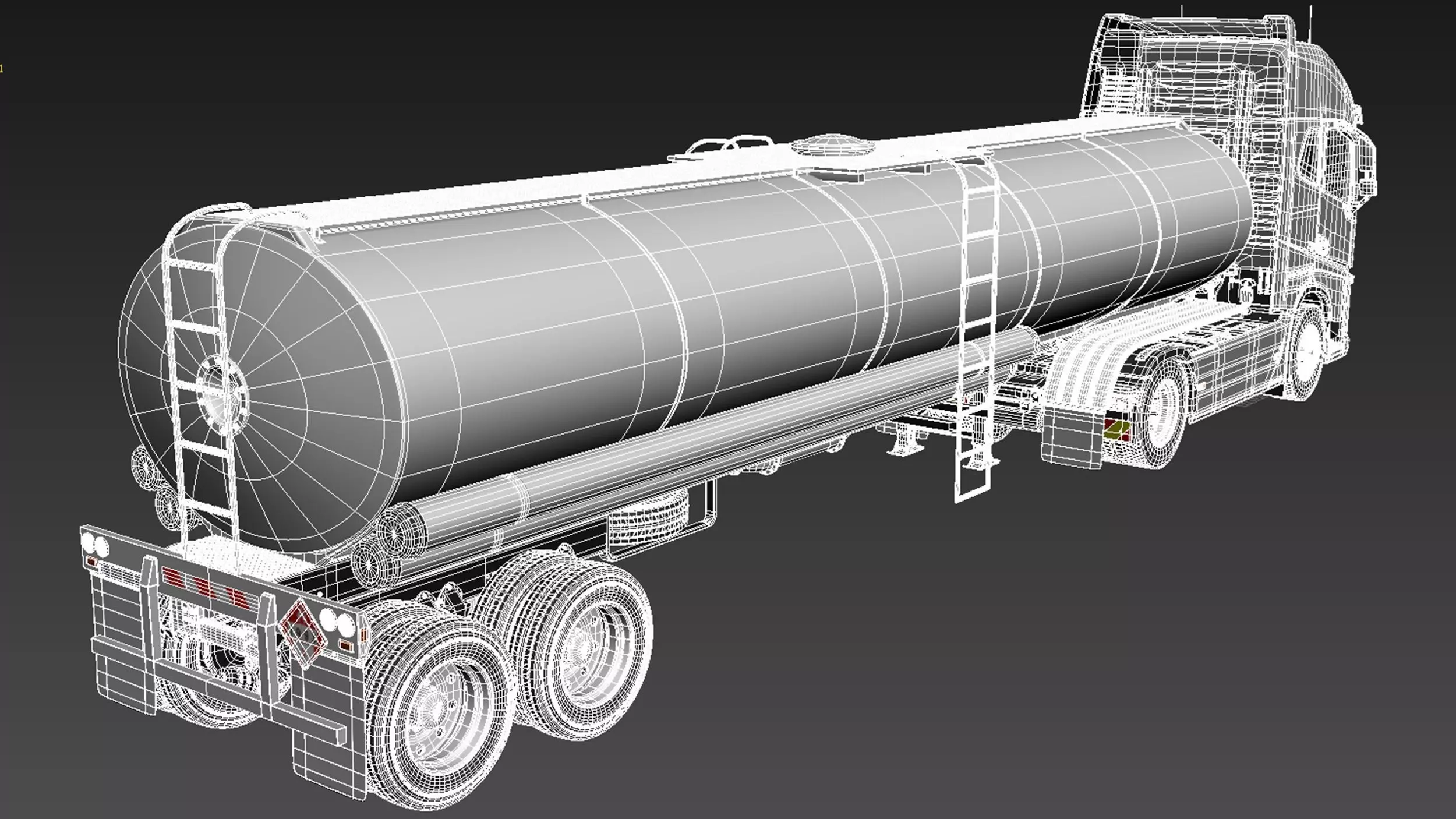 Volvo FH16 Globtrotter Tanker 2013 3D model_17
