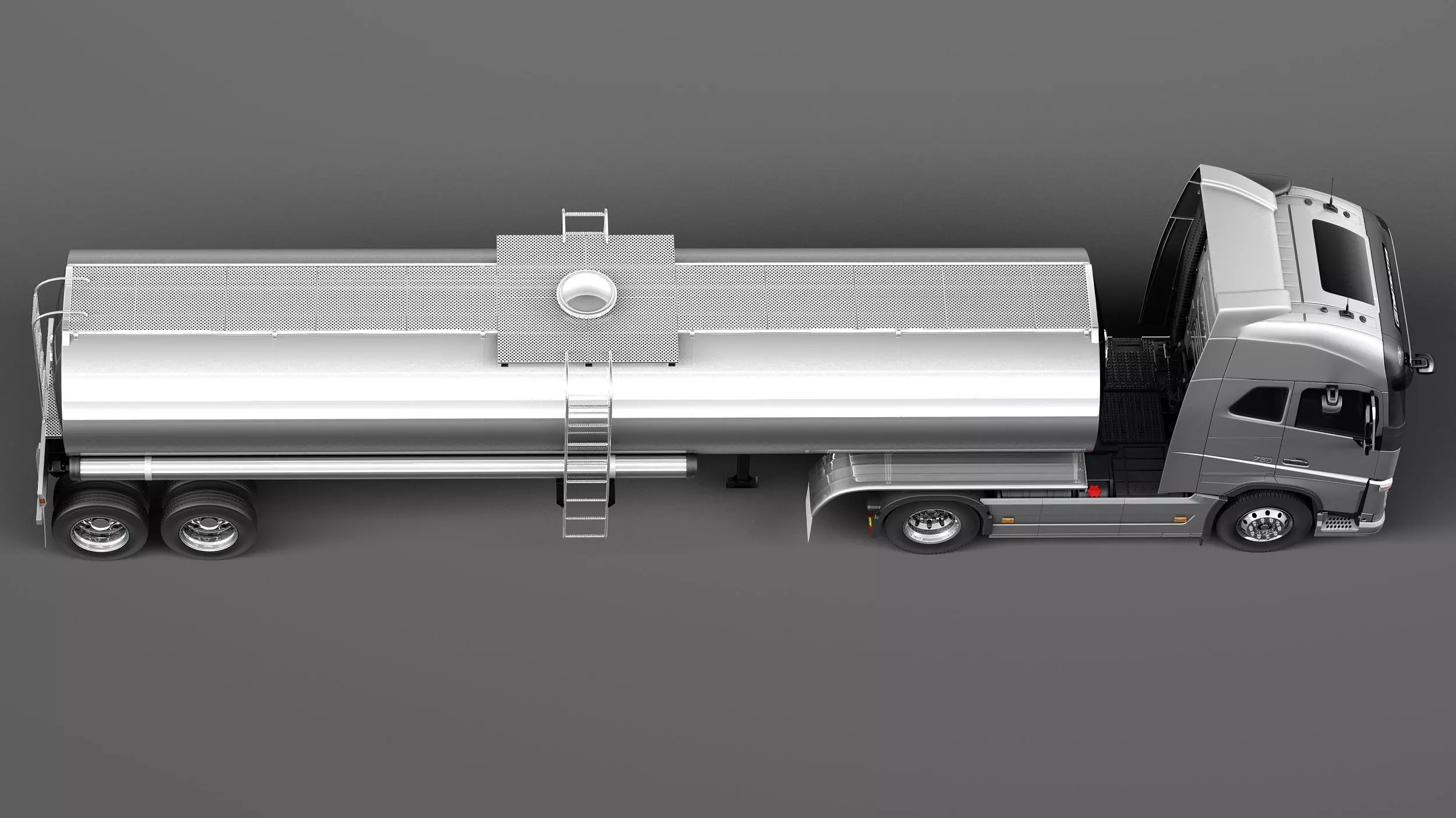 Volvo FH16 Globtrotter Tanker 2013 3D model_7