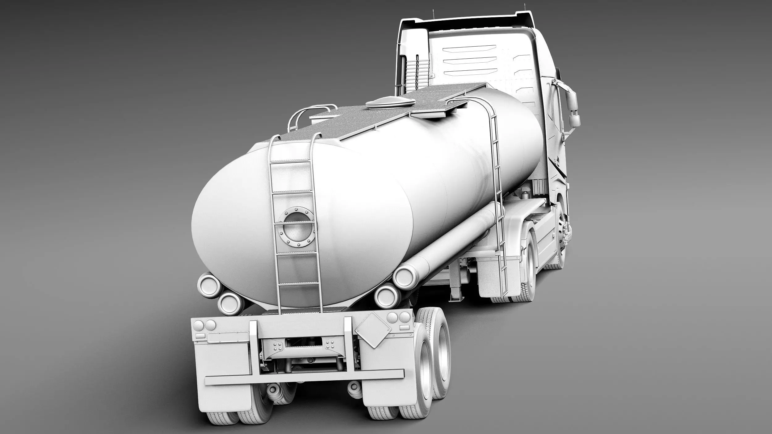 Volvo FH16 Globtrotter Tanker 2013 3D model_13