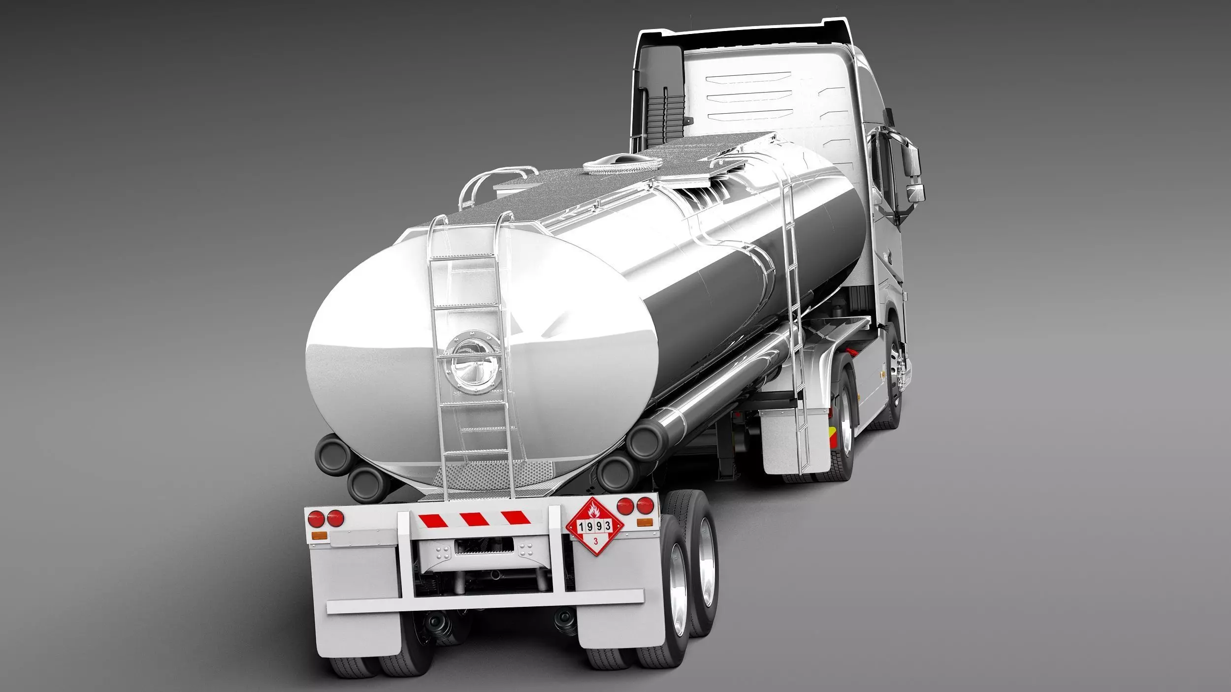 Volvo FH16 Globtrotter Tanker 2013 3D model_5