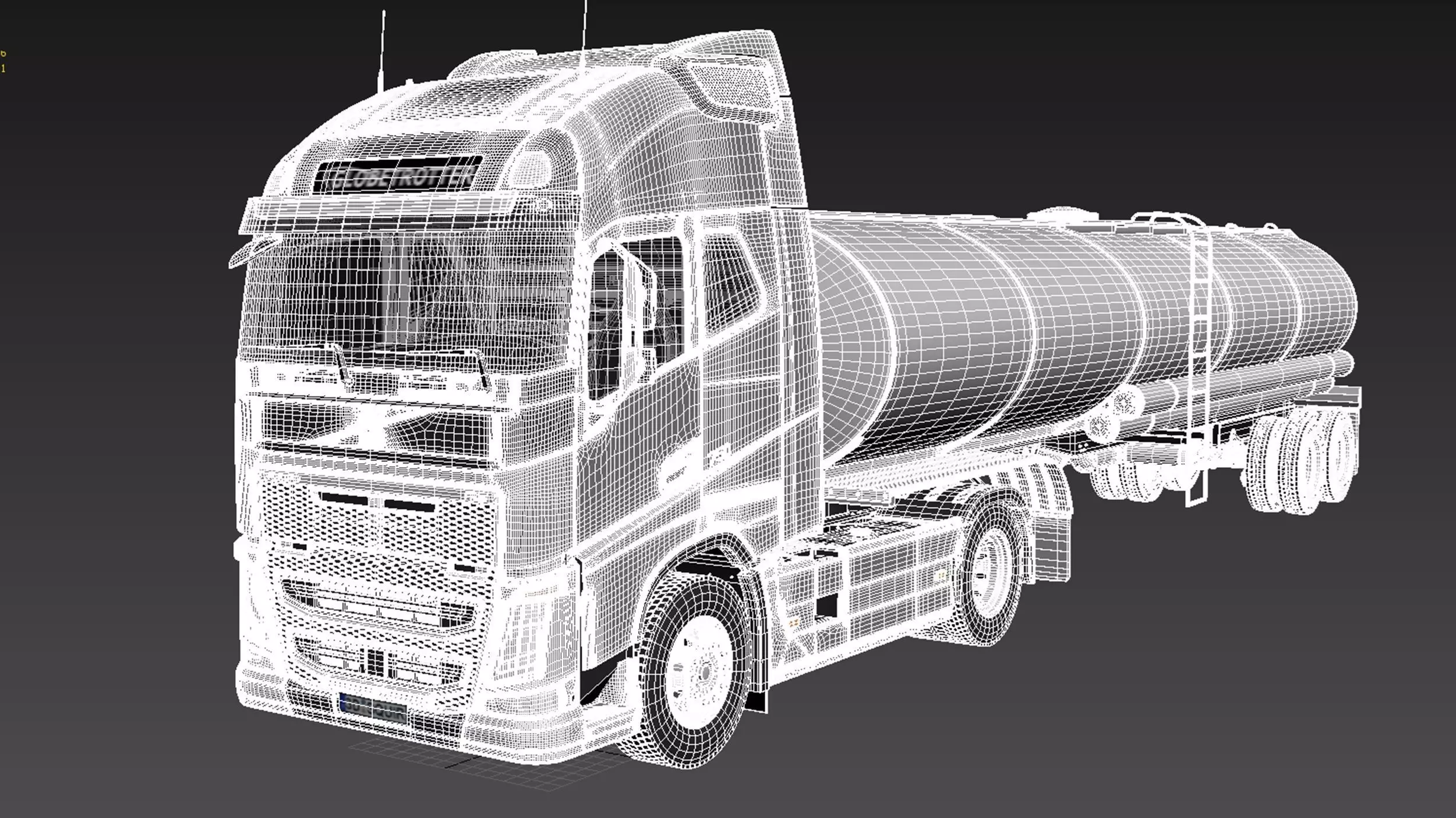 Volvo FH16 Globtrotter Tanker 2013 3D model_18
