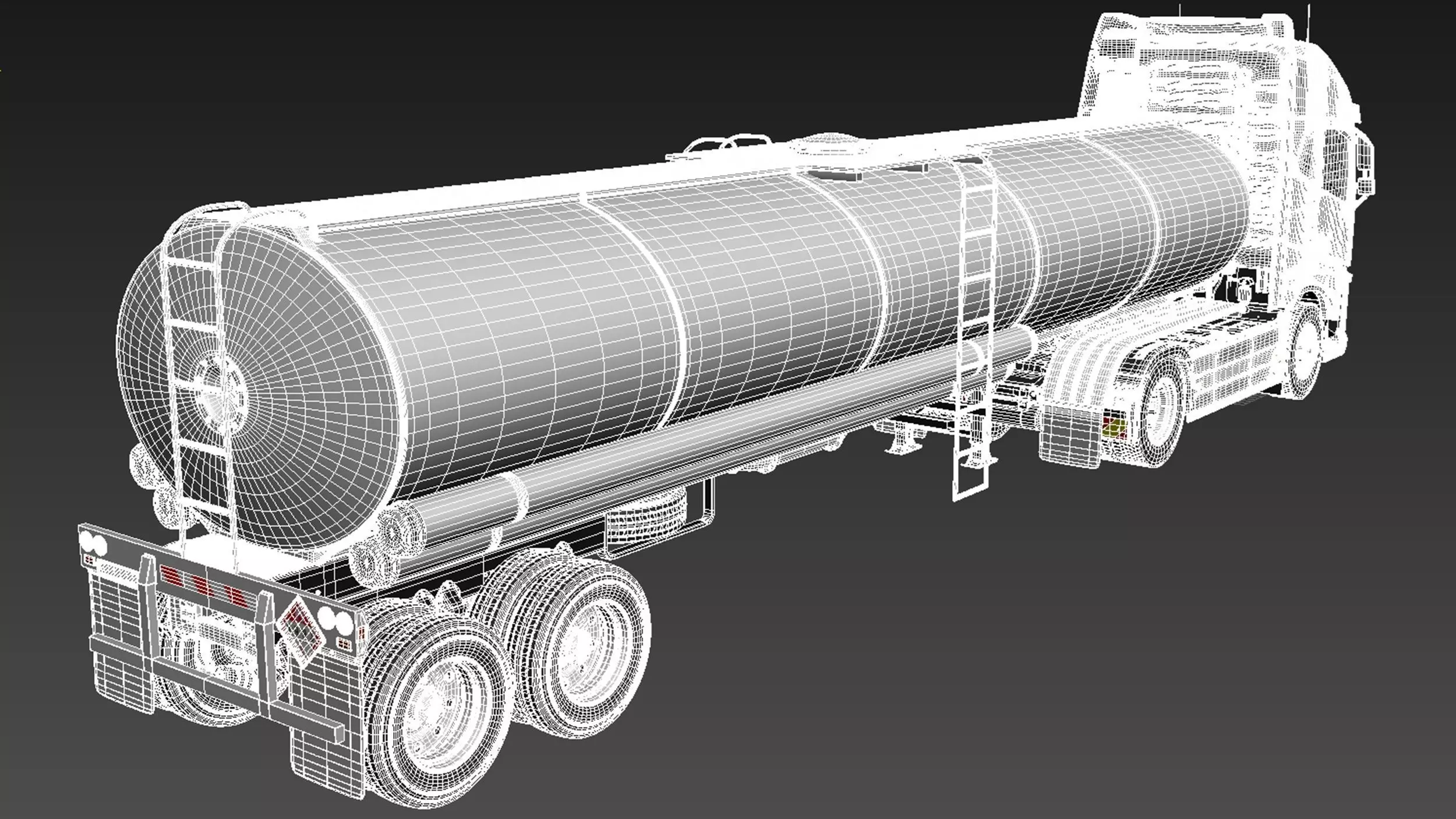Volvo FH16 Globtrotter Tanker 2013 3D model_19