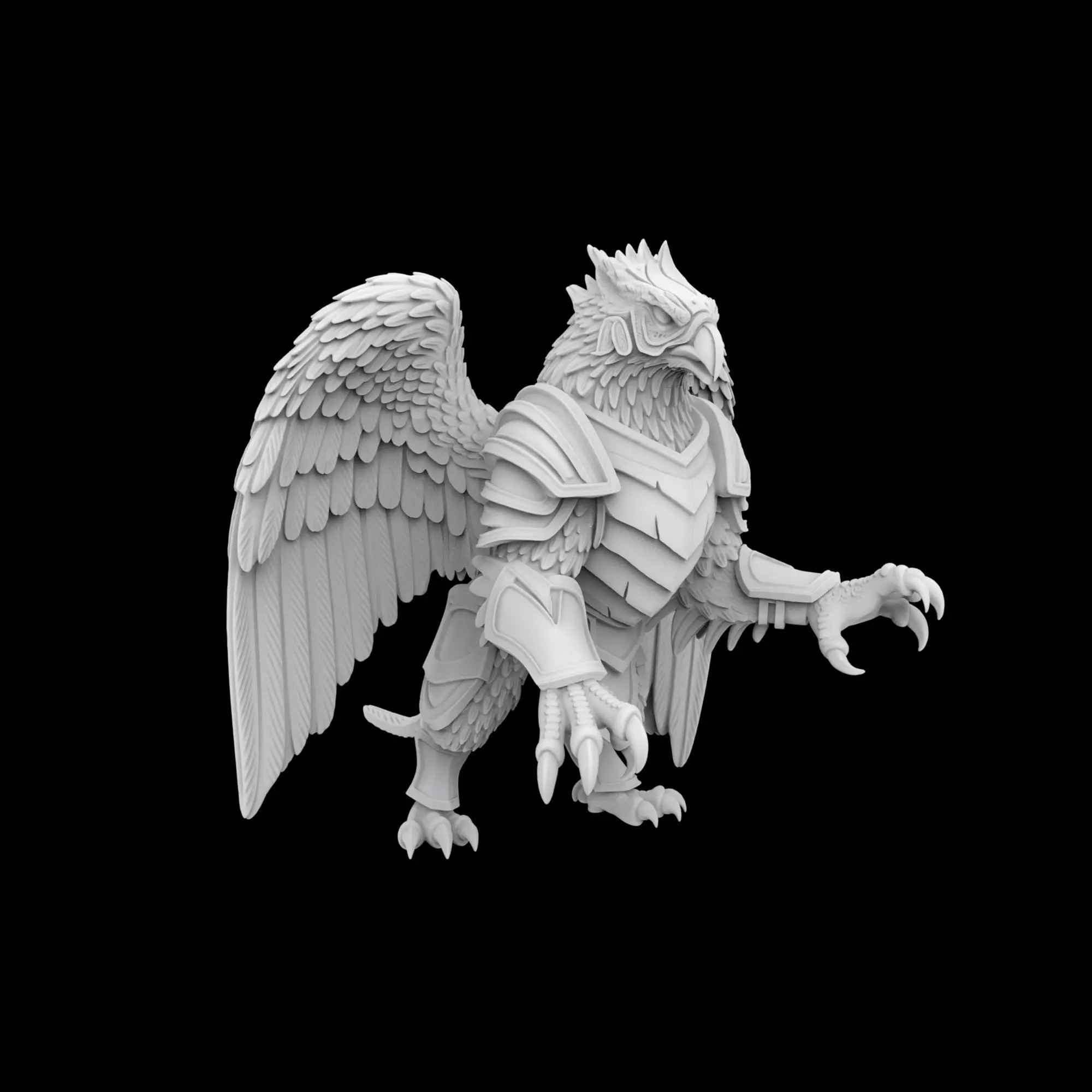 Battle Griffin Warrior 3D print model