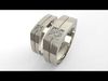 Aligned Souls Wedding Ring Set 3D print model_1