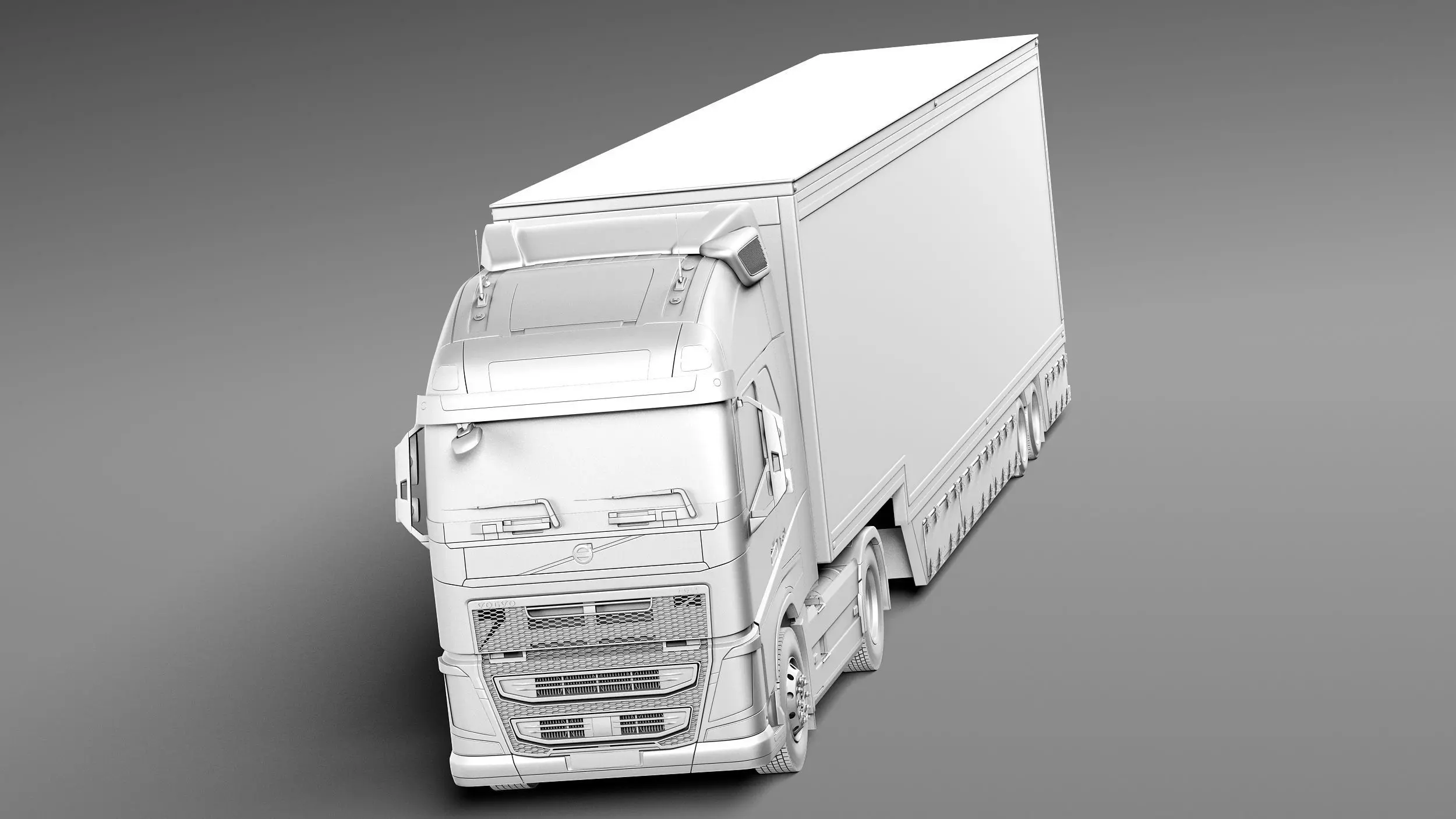 Volvo FH16 Globtrotter with Trailer 2013 3D model_9