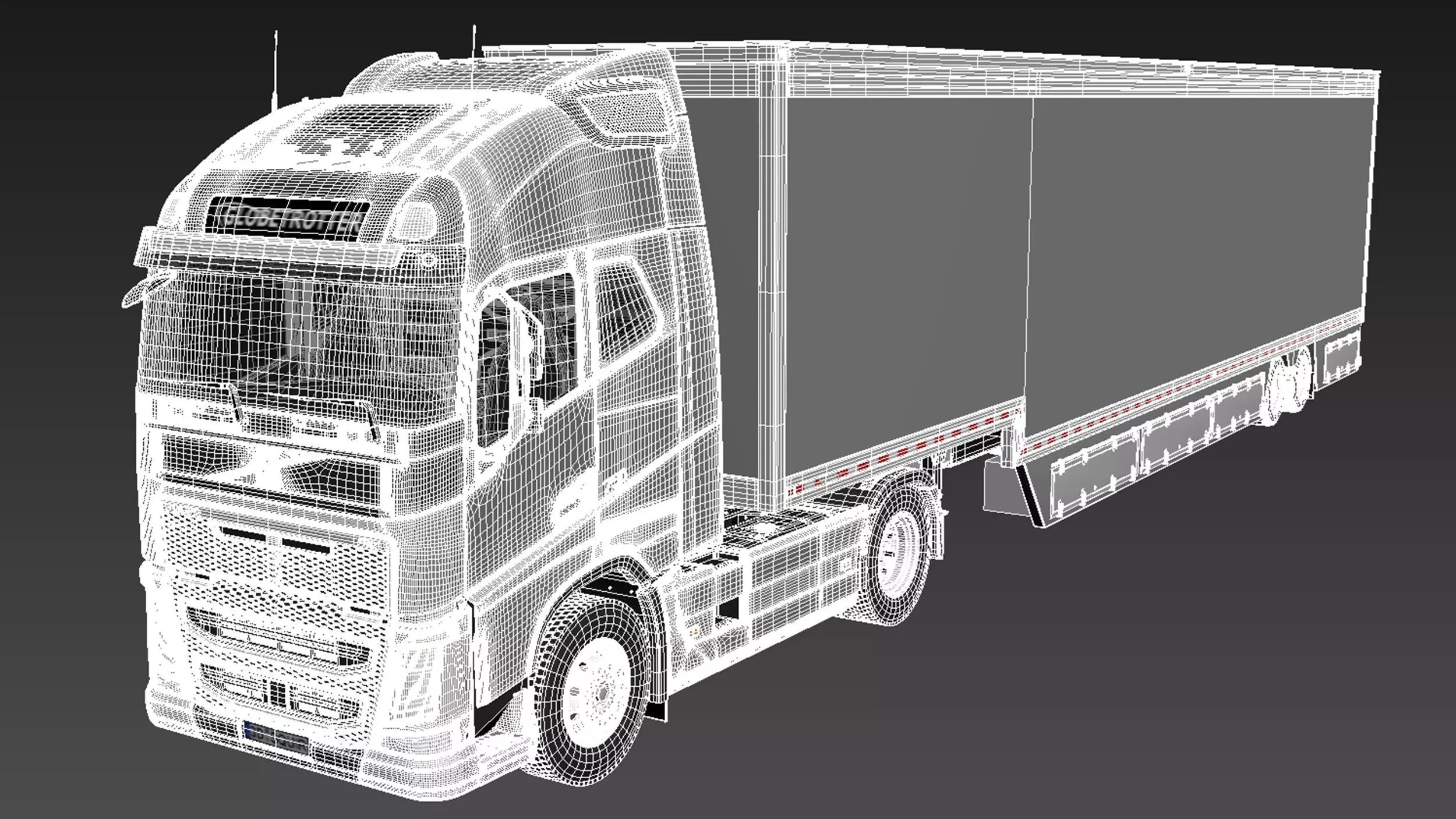 Volvo FH16 Globtrotter with Trailer 2013 3D model_18