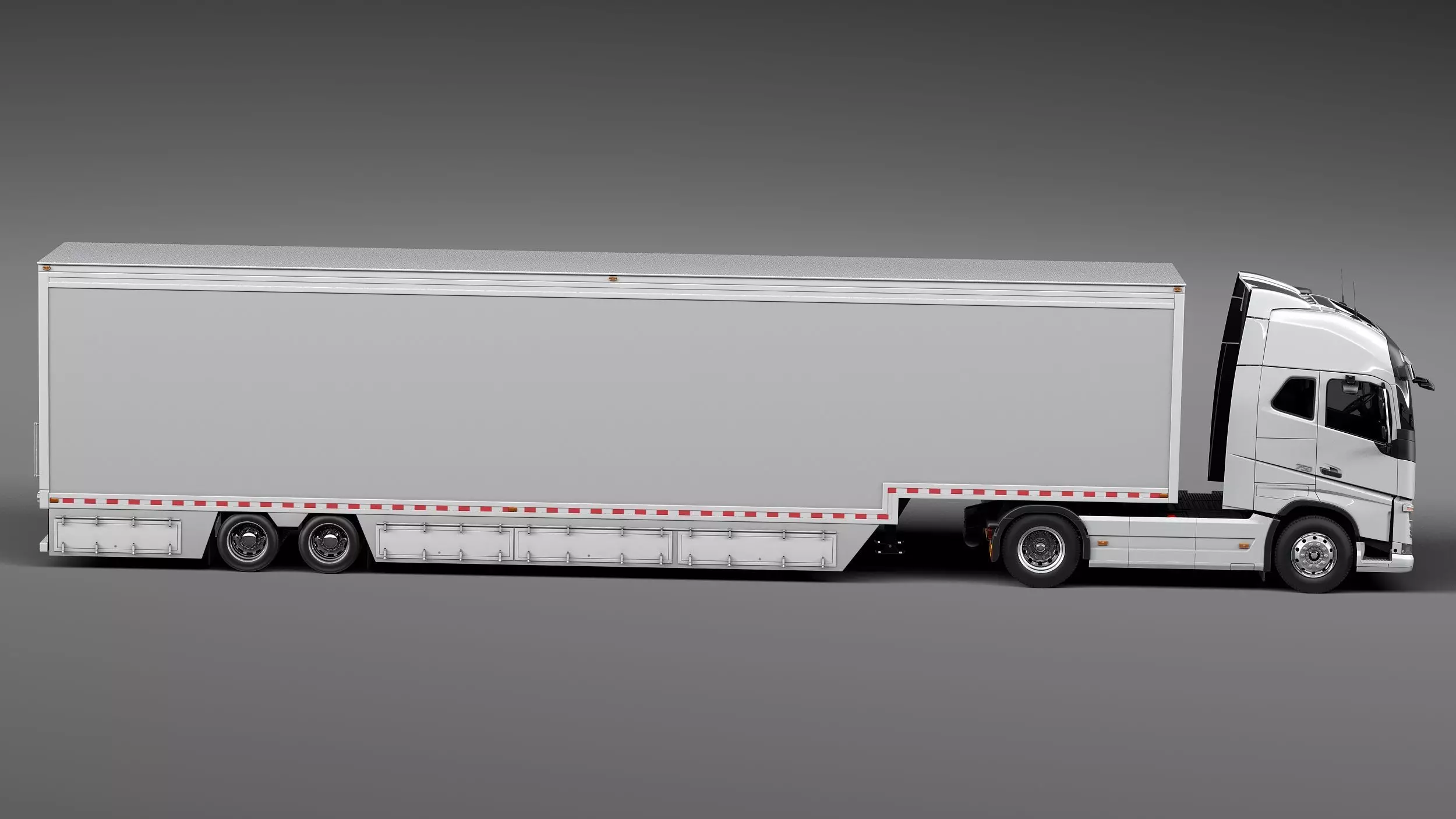 Volvo FH16 Globtrotter with Trailer 2013 3D model_6