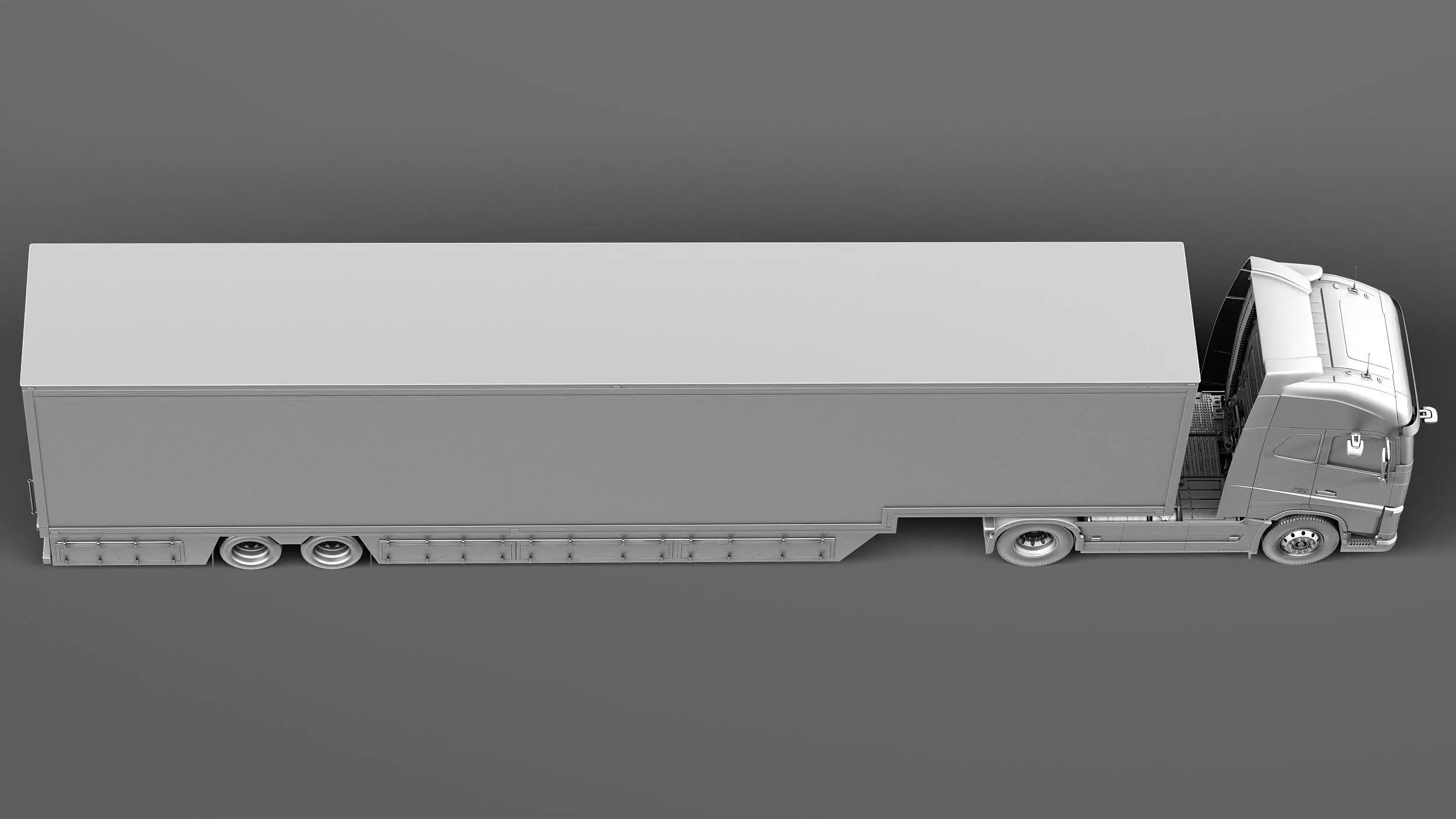 Volvo FH16 Globtrotter with Trailer 2013 3D model_15