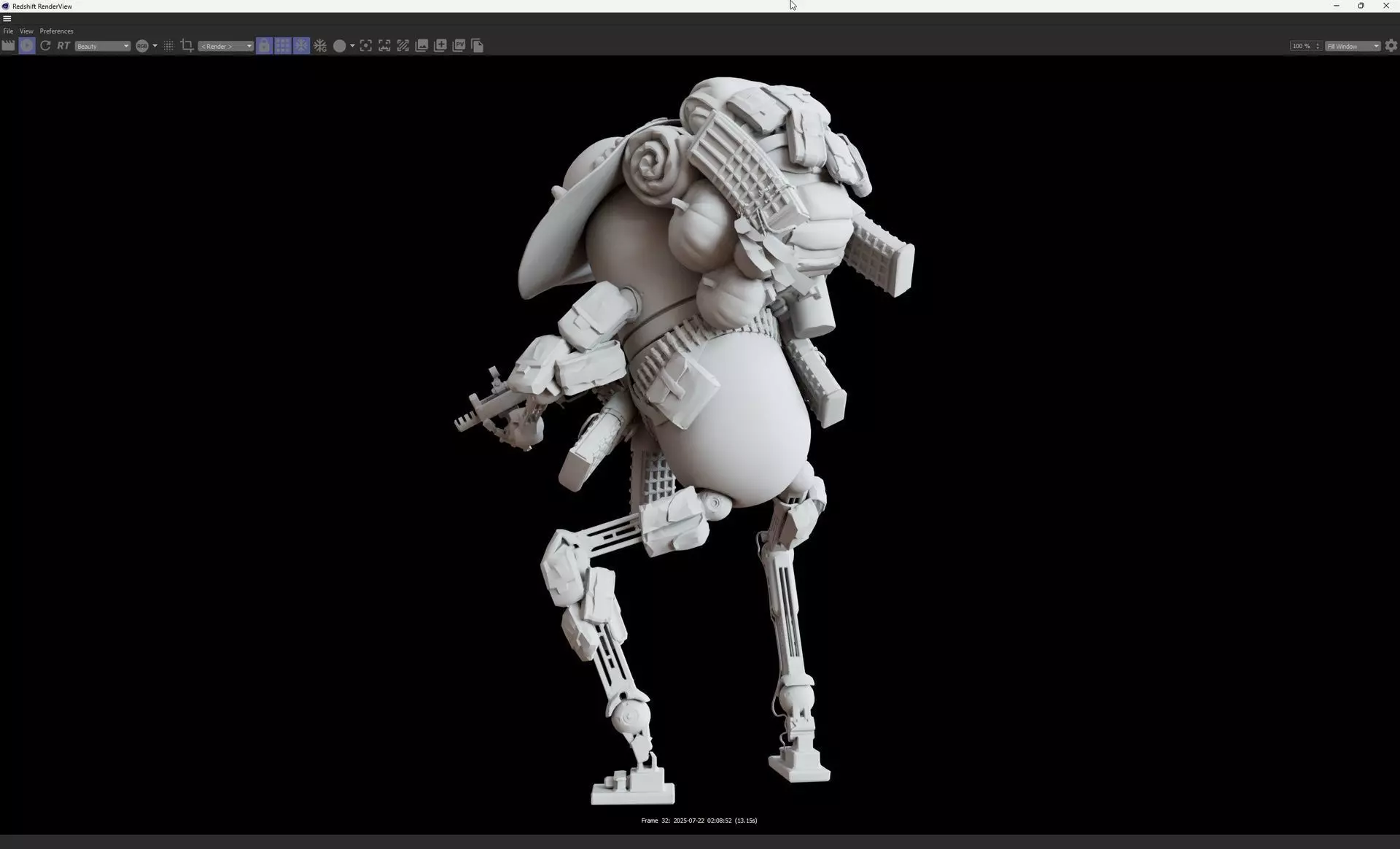 World War Robot Pumpkin Optimizer Low-poly 3D model_18