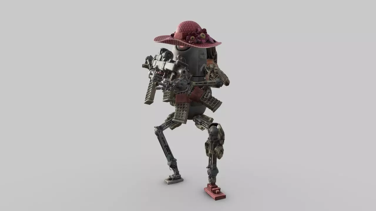 World War Robot Pumpkin Optimizer Low-poly 3D model_11