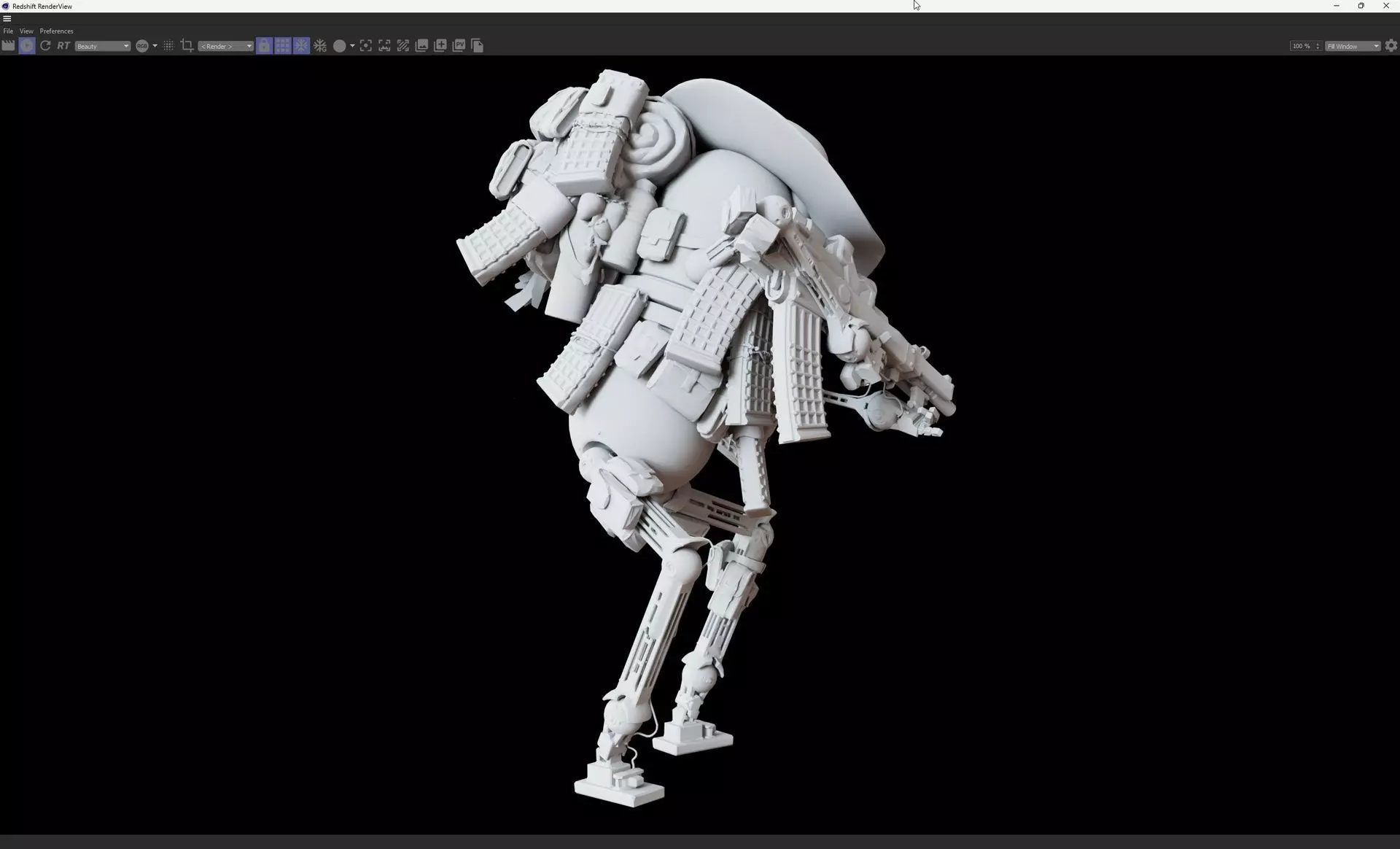 World War Robot Pumpkin Optimizer Low-poly 3D model_2