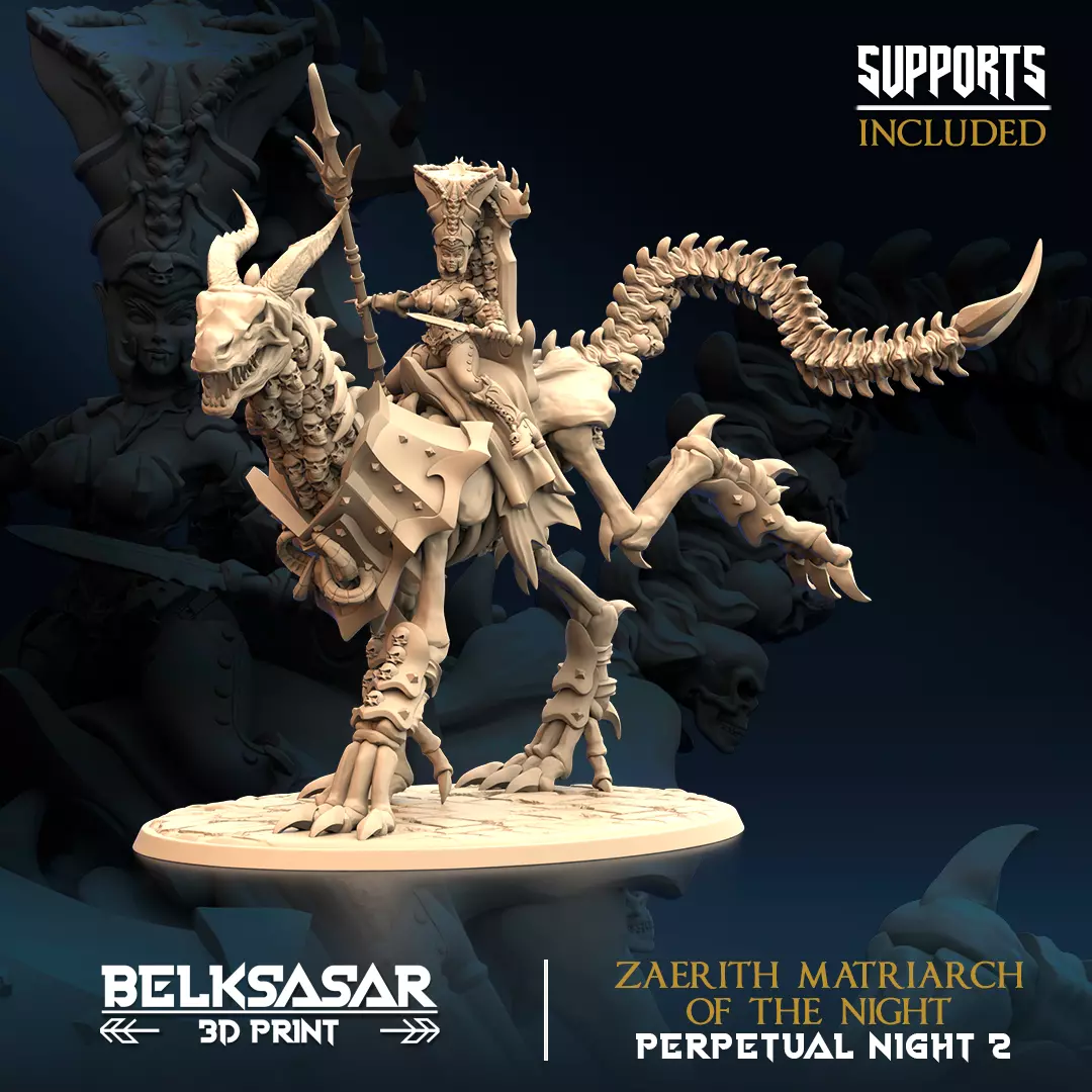 Vampire Zaerith Matriarch of the Night - Nude and Normal 3D print model_2