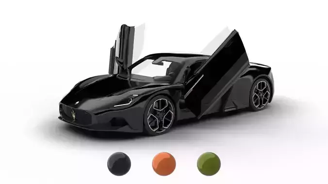 Maserati MC20 Notte Edition 2023 HQ 3d model