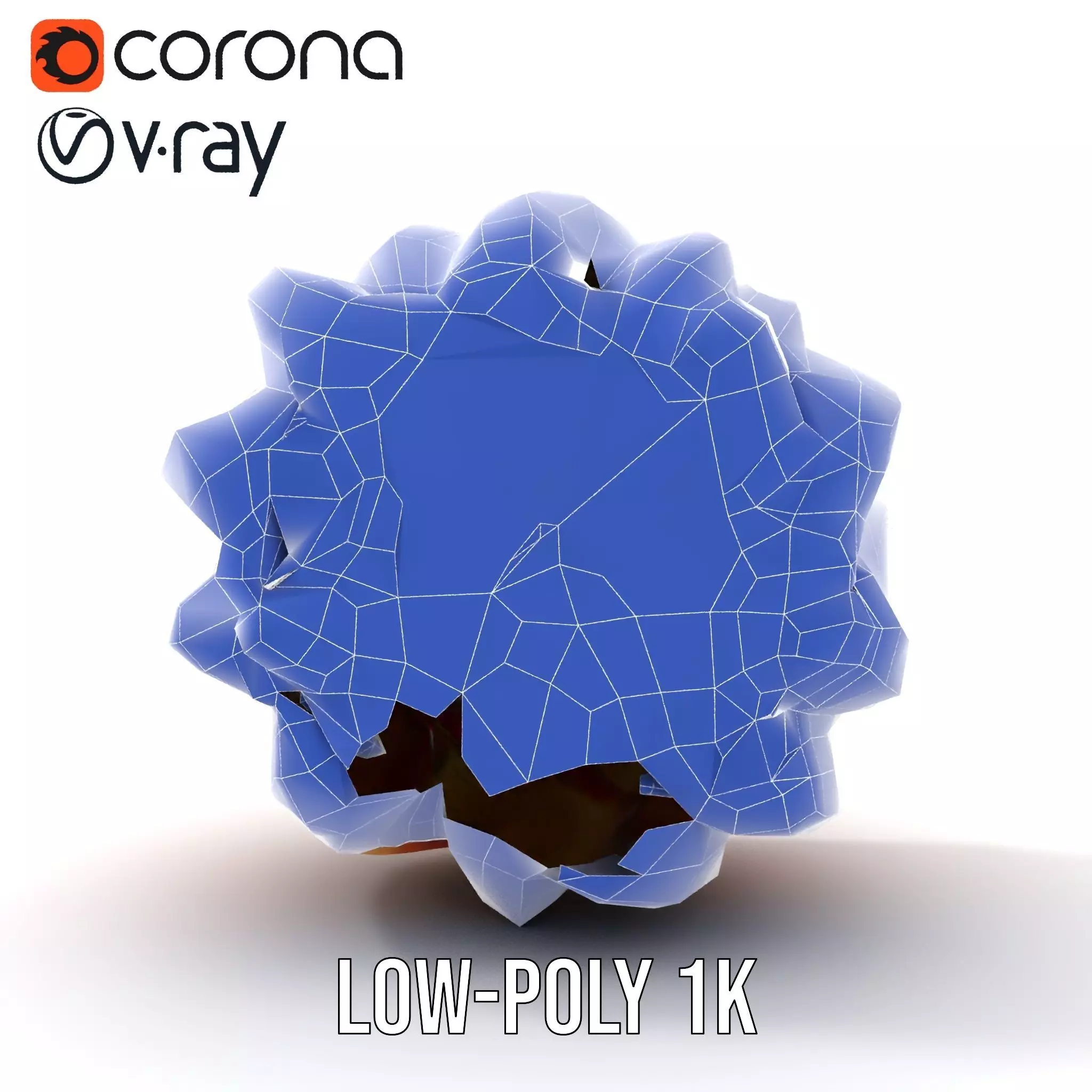 Starburst Cactus model pack Low-poly 3D model_31