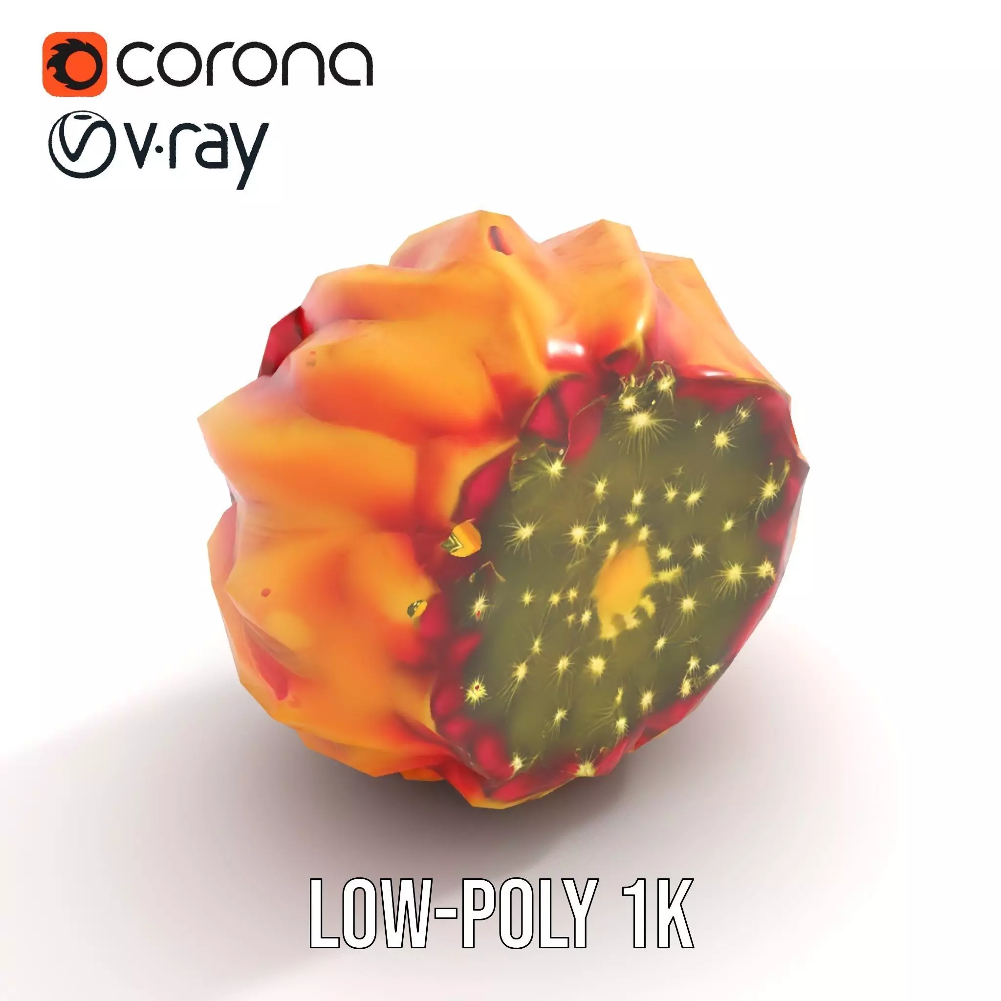 Starburst Cactus model pack Low-poly 3D model_25