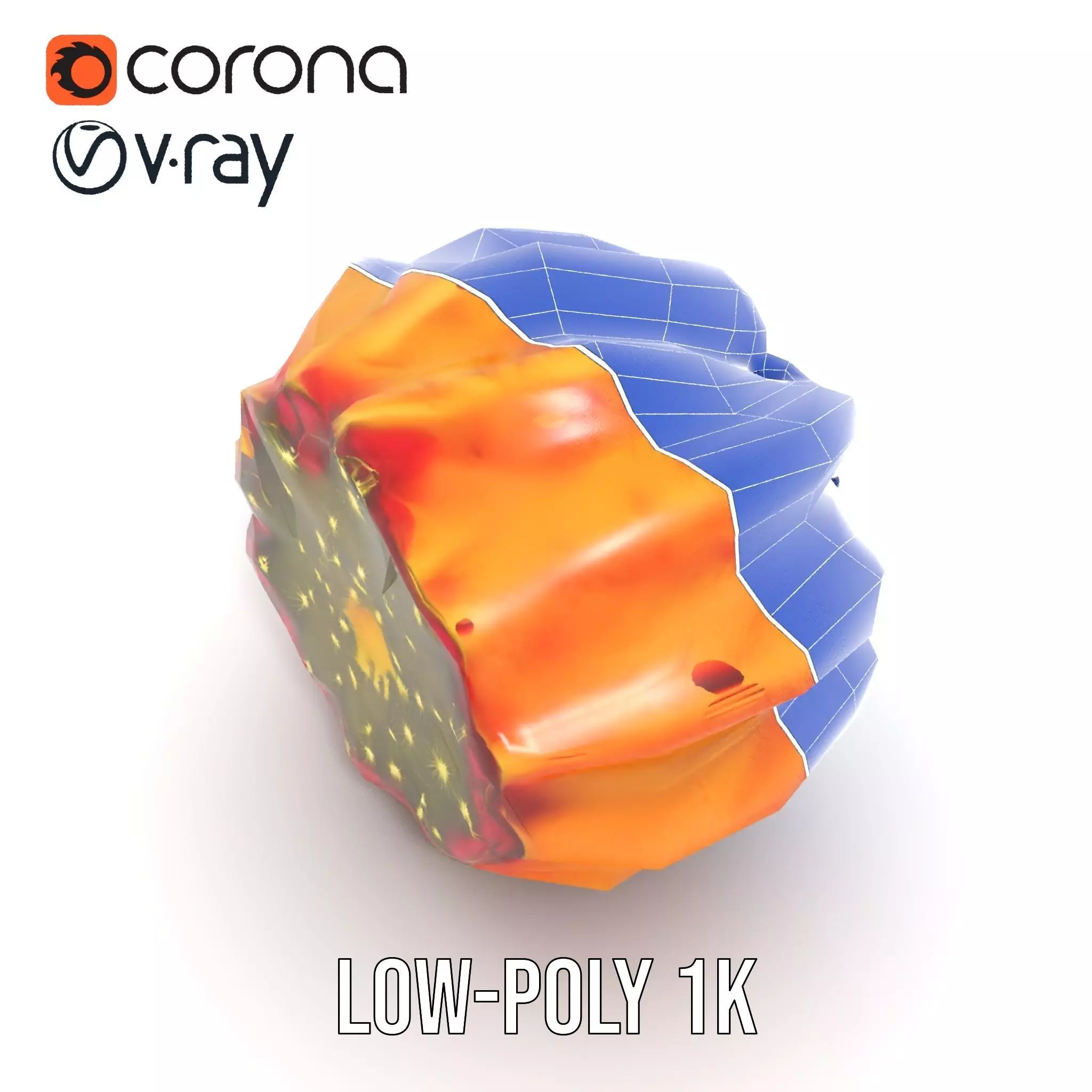 Starburst Cactus model pack Low-poly 3D model_28