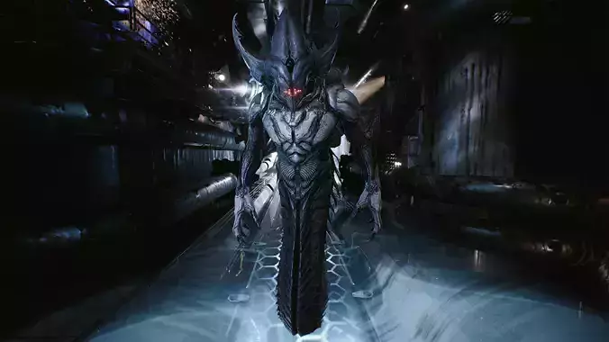 Alien 2 Low-poly 3D model Alien 2 Low-poly 3D model