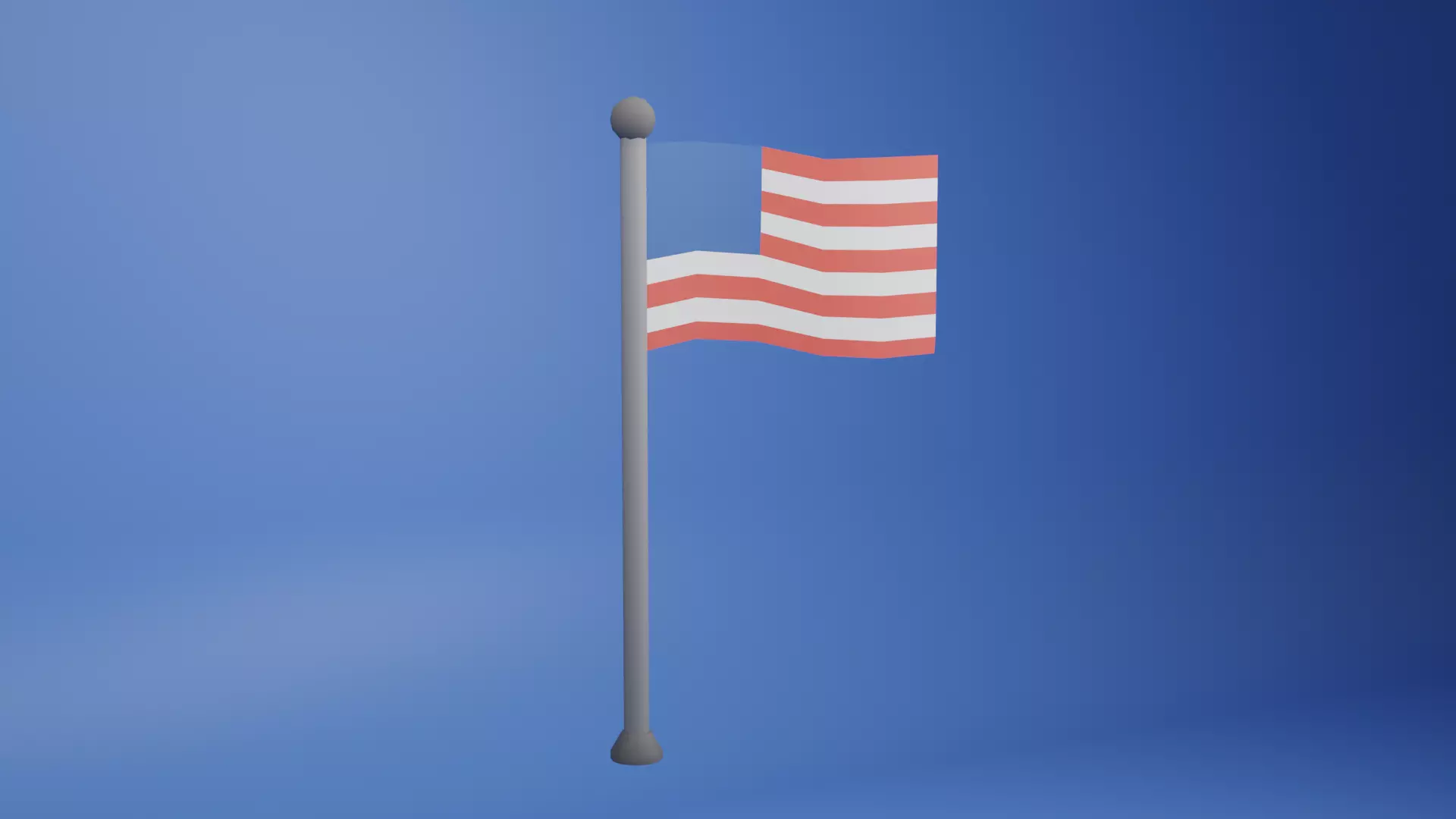 The White House Low Poly Low-poly 3D model_9