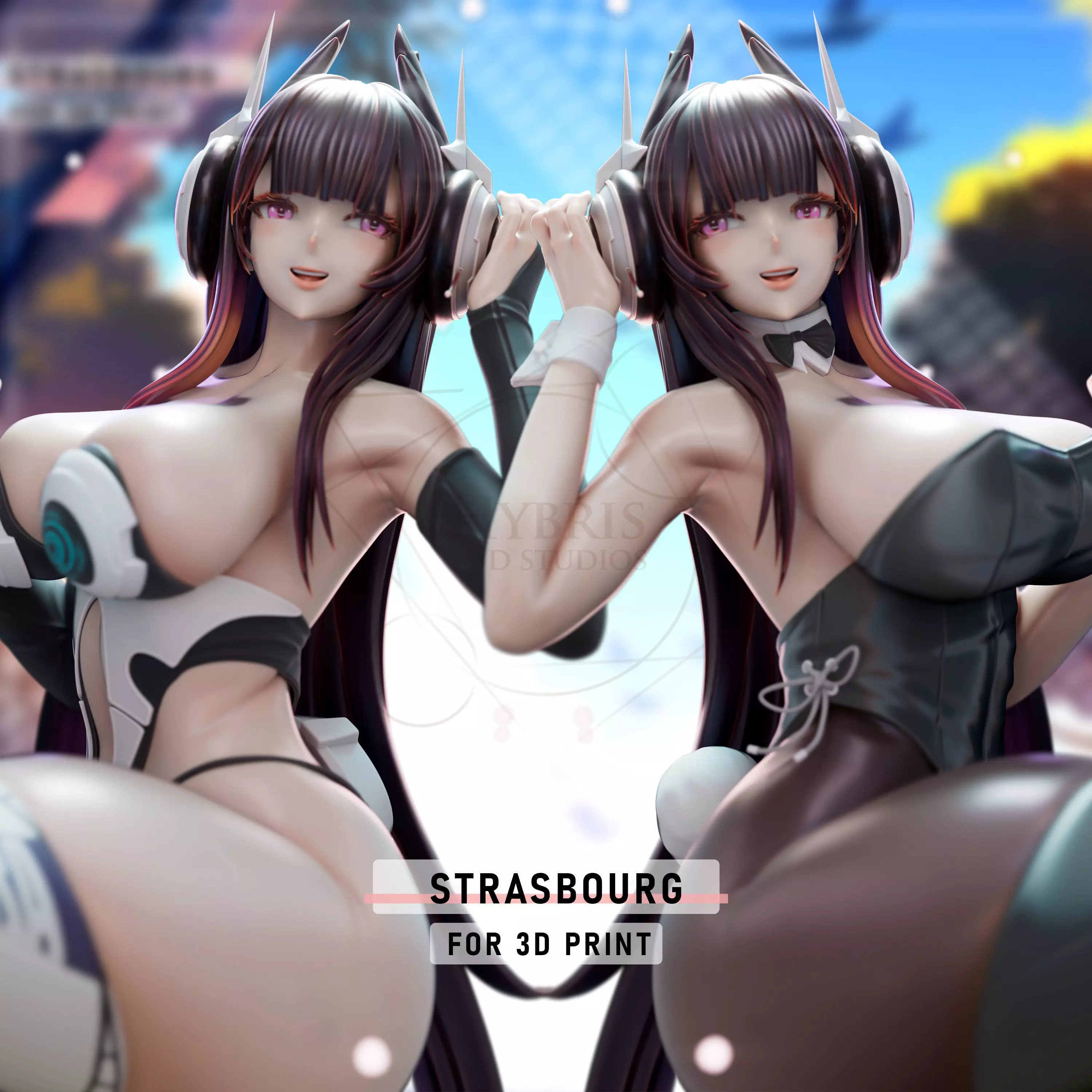 Strasbourg from Azur Lane Commercial Package 3D print model_0