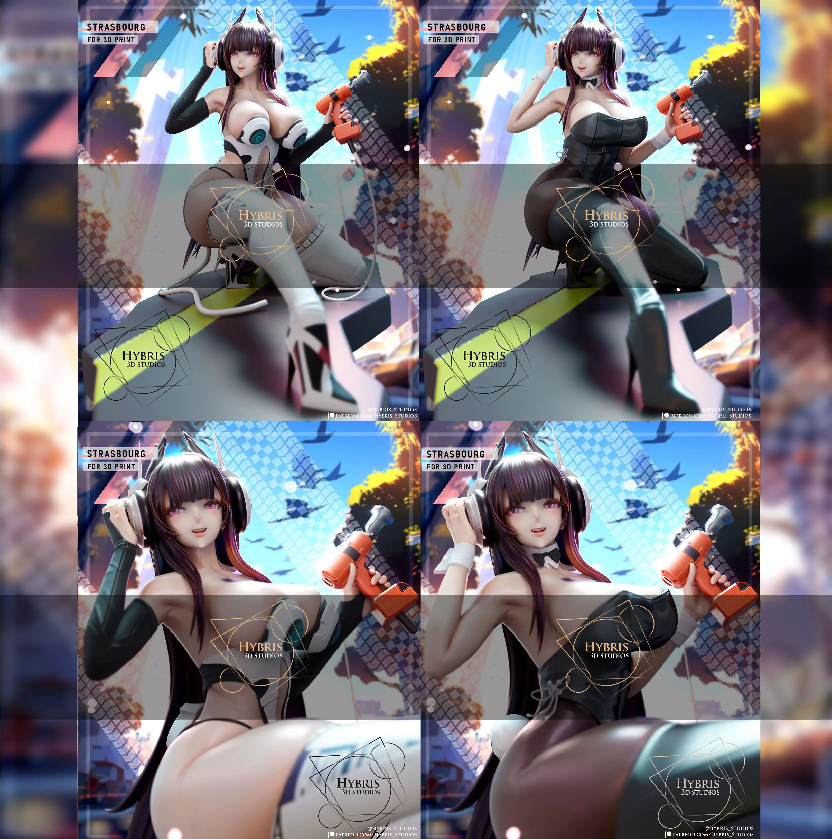 Strasbourg from Azur Lane Commercial Package 3D print model_1