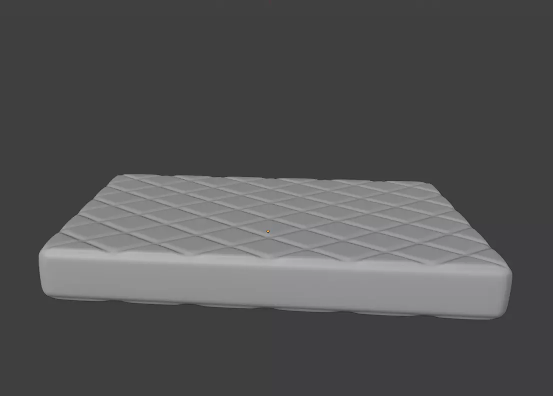 Mattress Low-poly 3D model_1