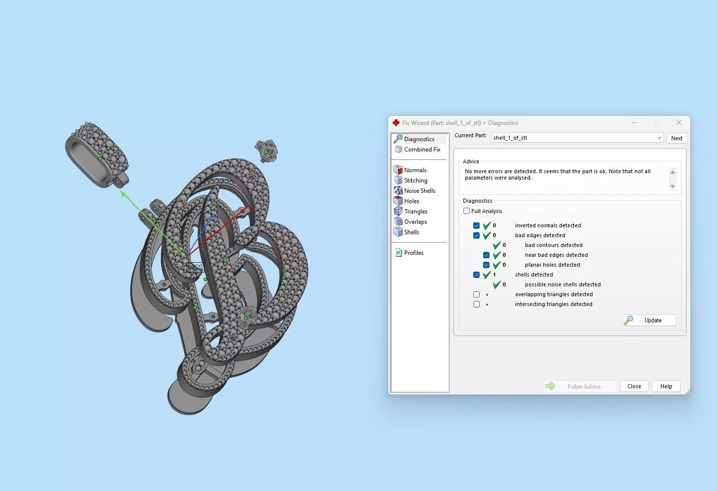 B Pendant 3D print model_10