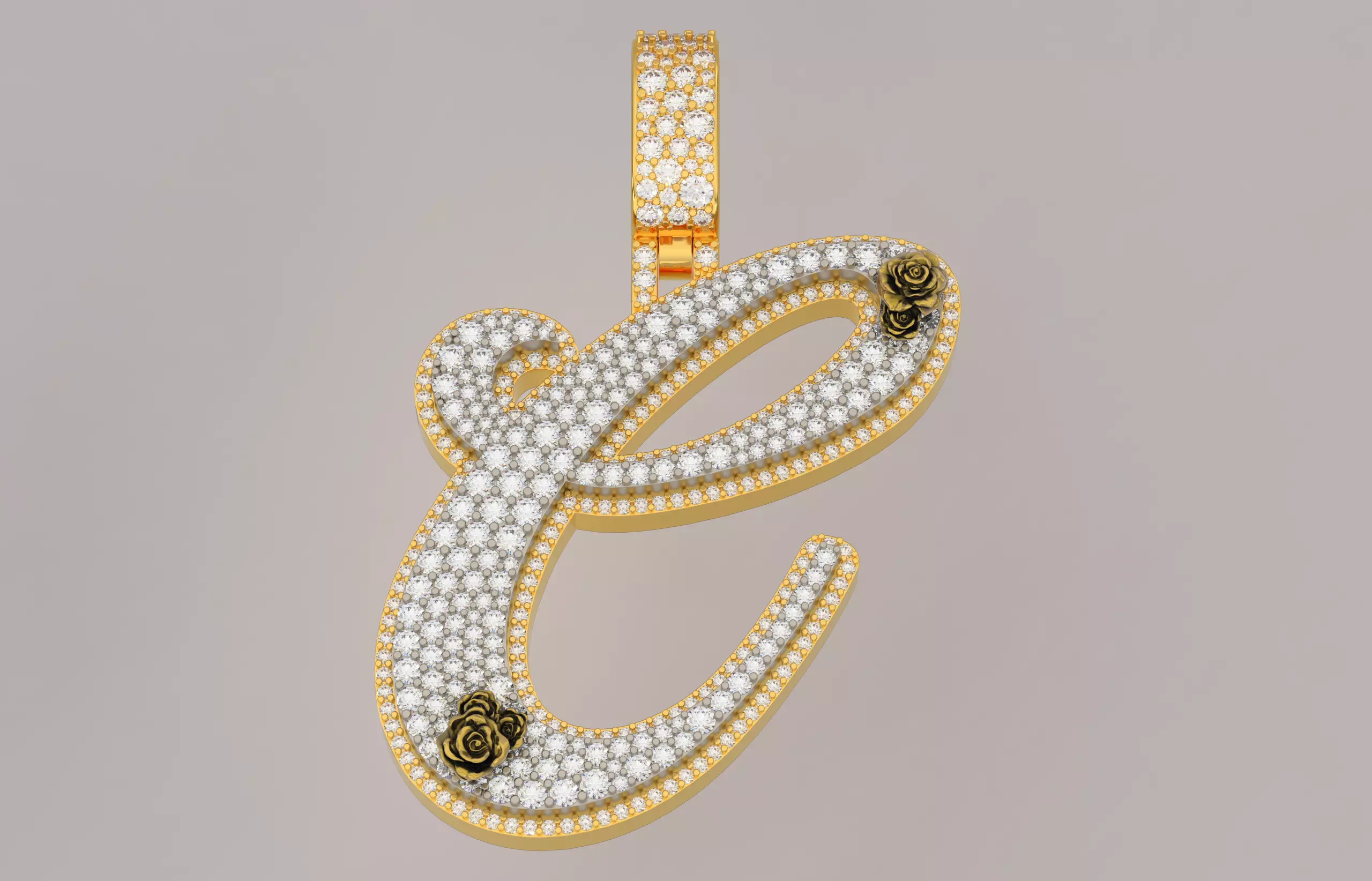 C Pendant 3D print model