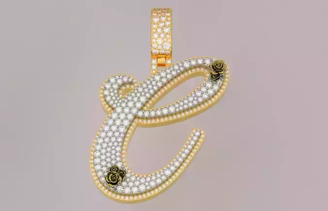 C Pendant 3D print model