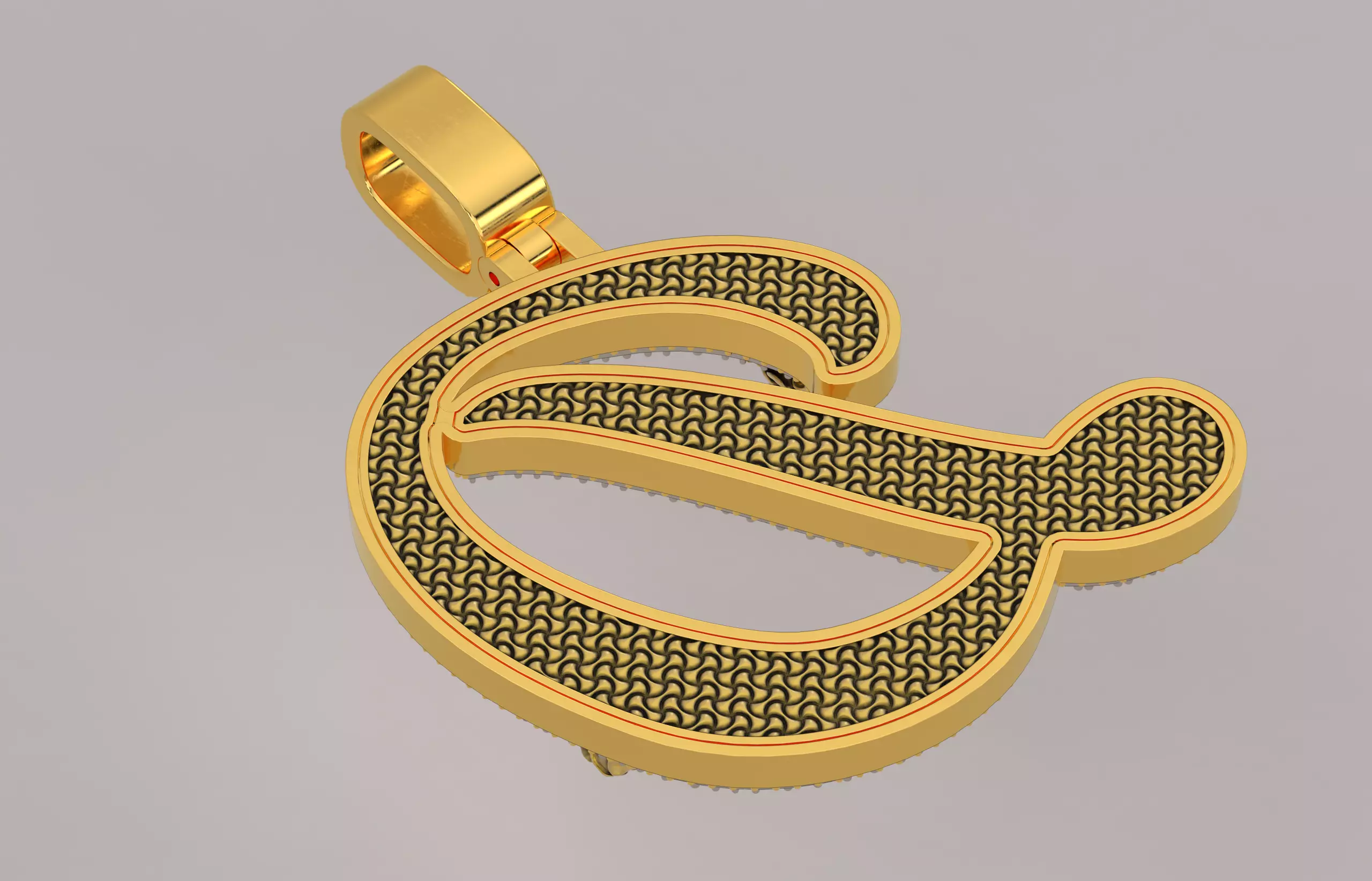 D Pendant 3D print model_2
