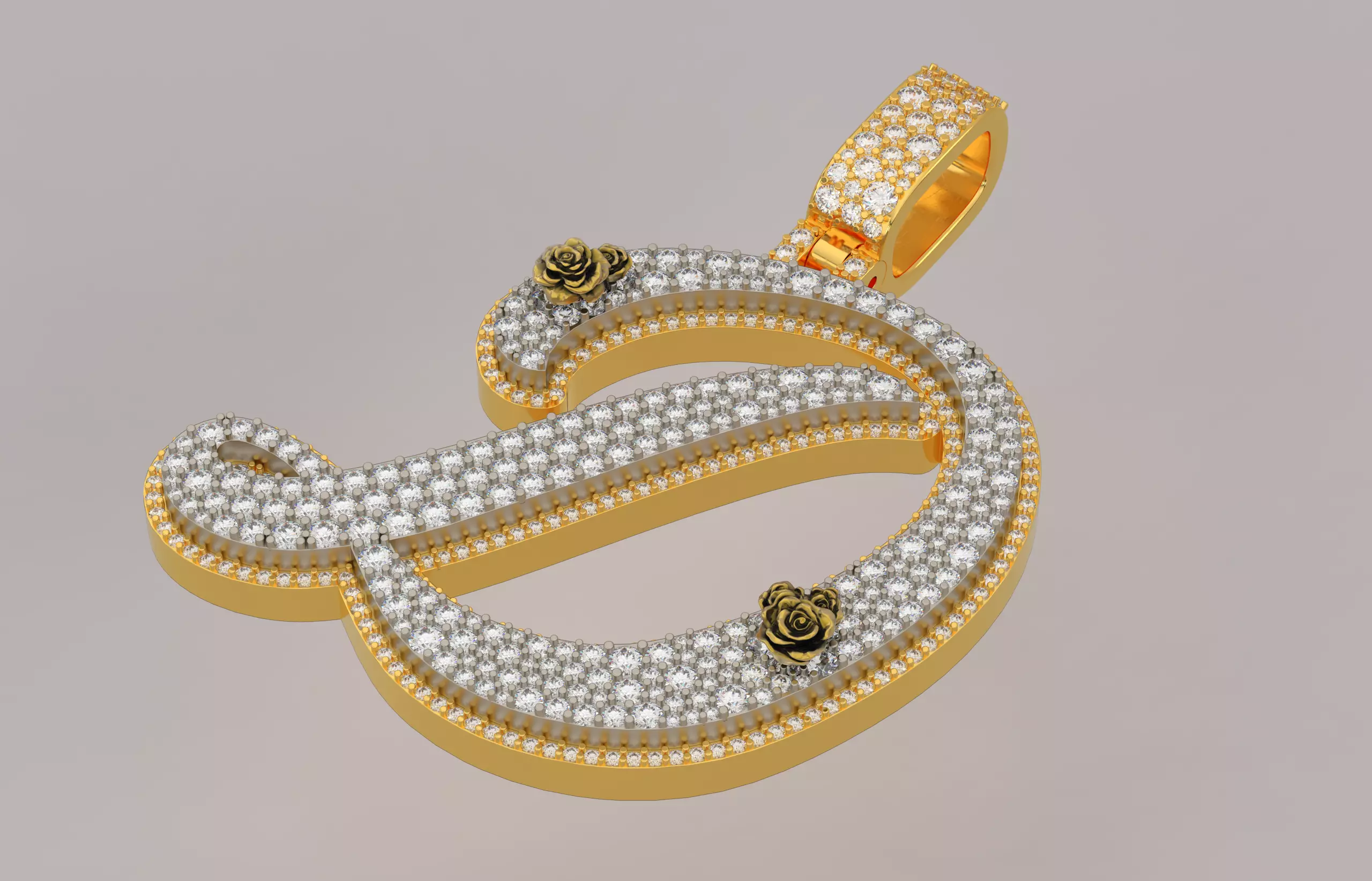 D Pendant 3D print model_1