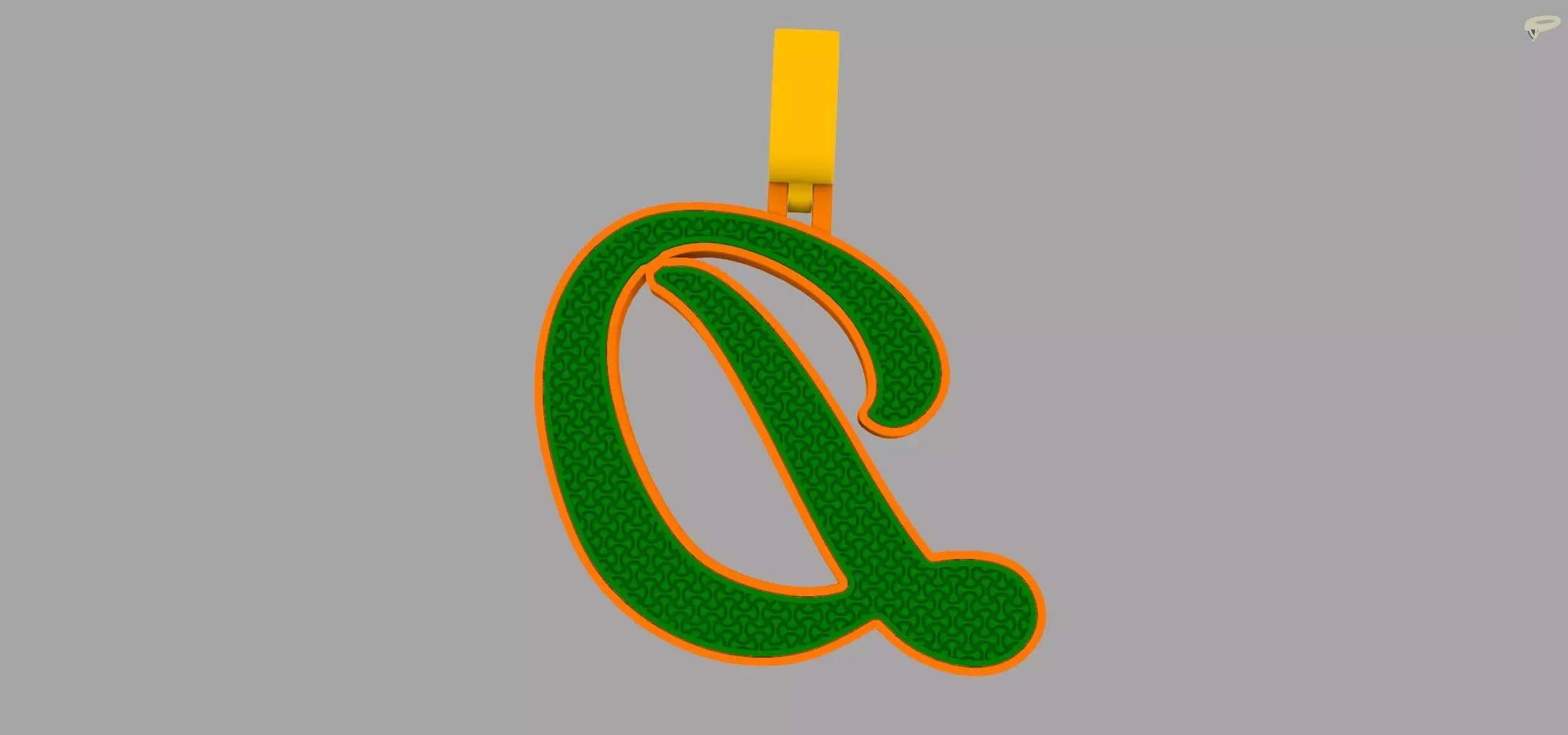 D Pendant 3D print model_6