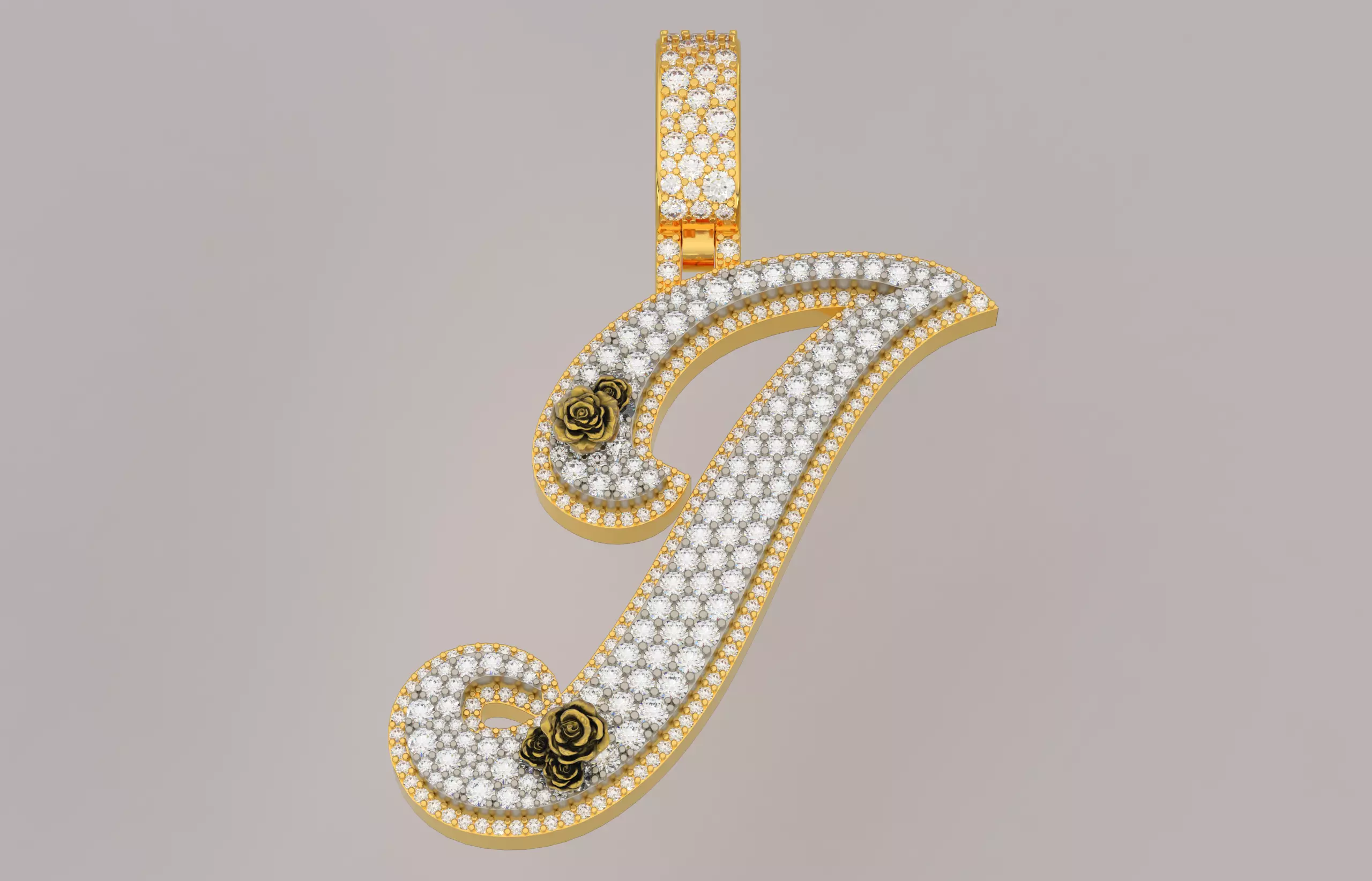 I Pendant 3D print model_0