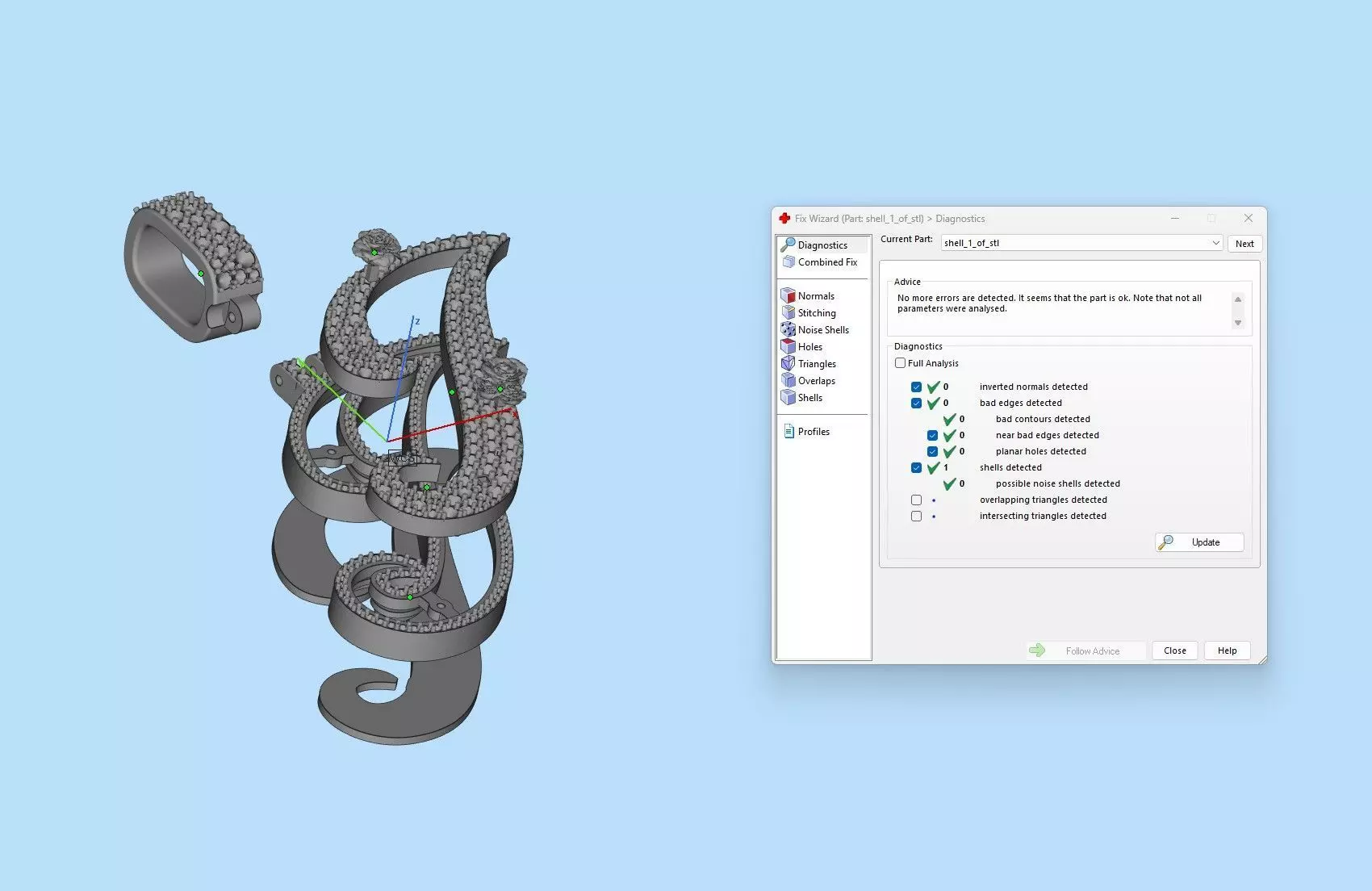 I Pendant 3D print model_10